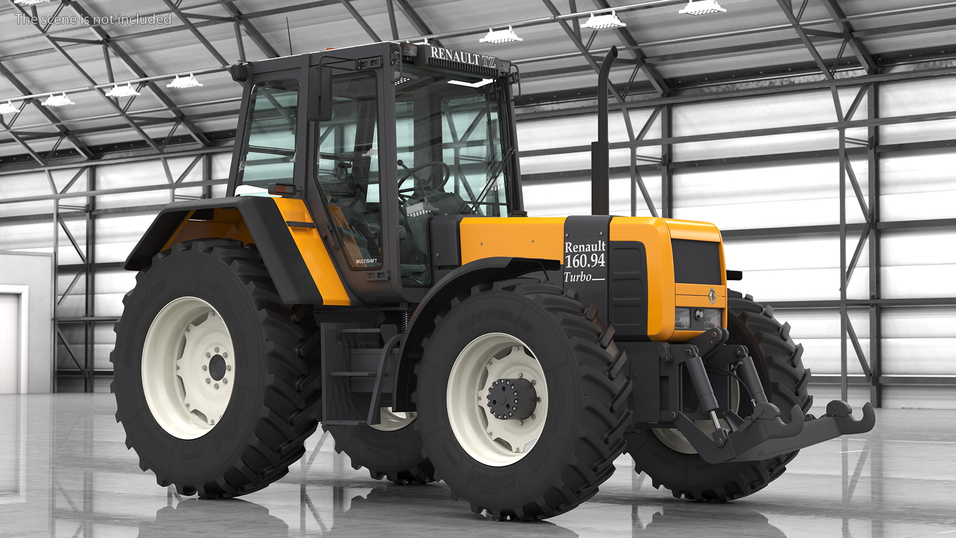 3D model Renault 160-94 Wheel Tractor Clean Rigged for Maya