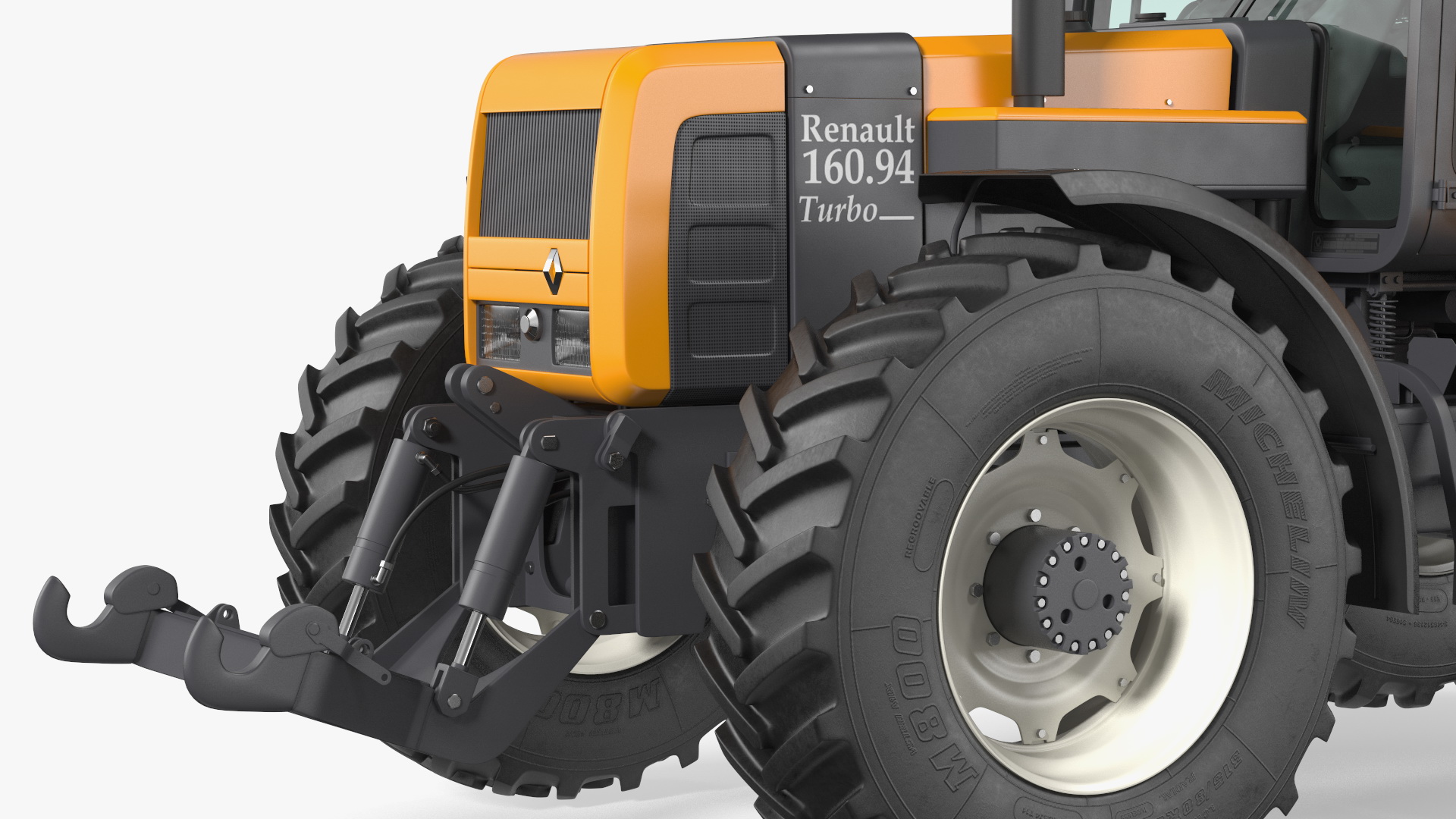 3D model Renault 160-94 Wheel Tractor Clean Rigged for Maya