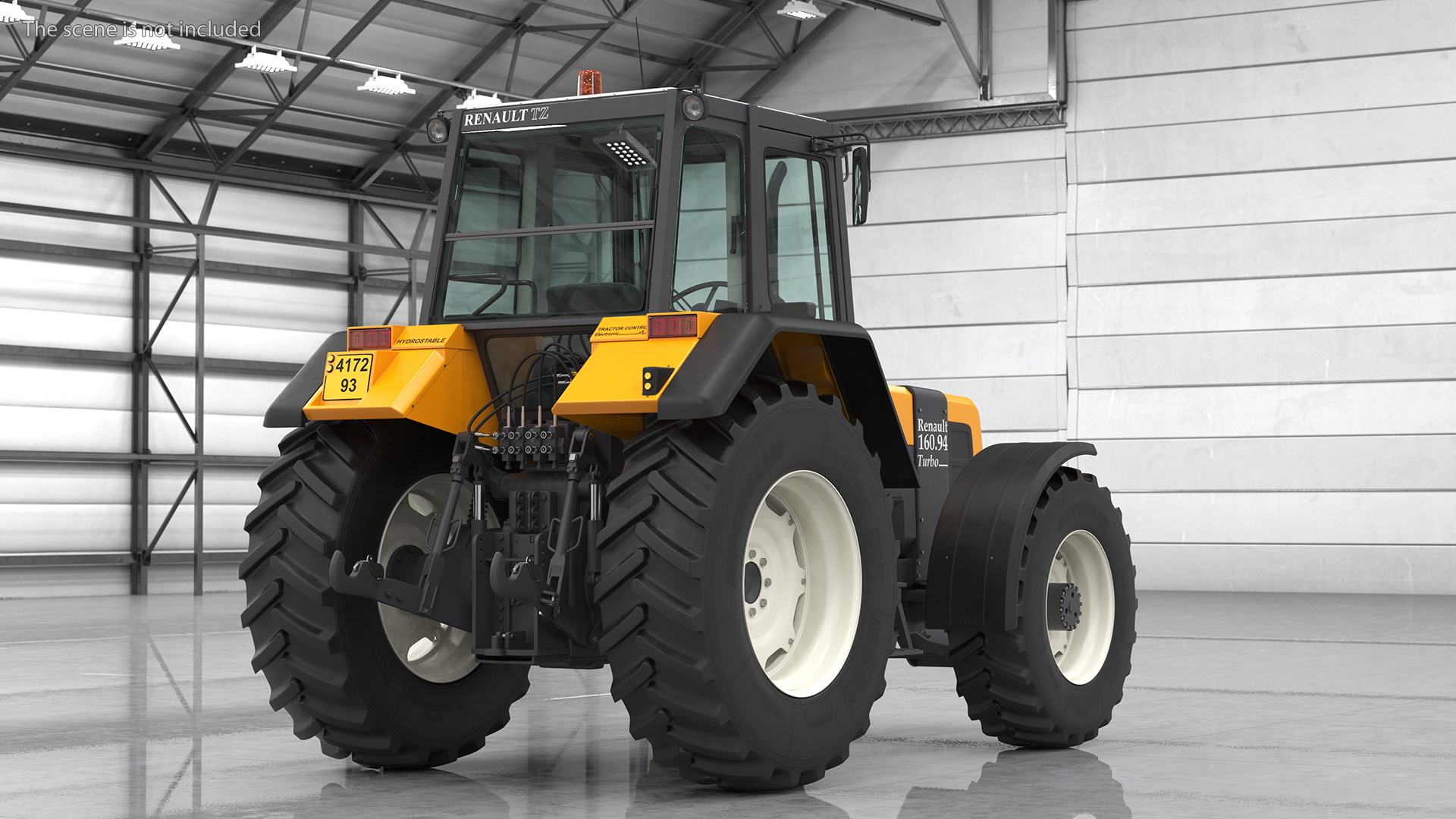 3D model Renault 160-94 Wheel Tractor Clean Rigged for Maya