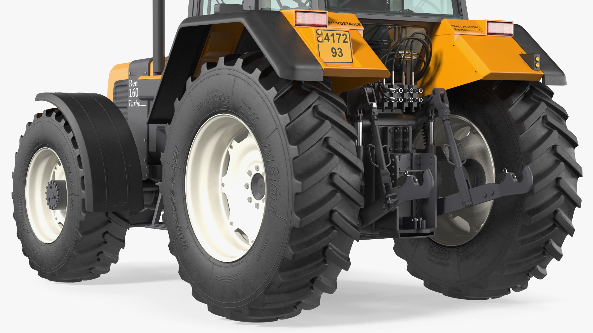 3D model Renault 160-94 Wheel Tractor Clean Rigged for Maya