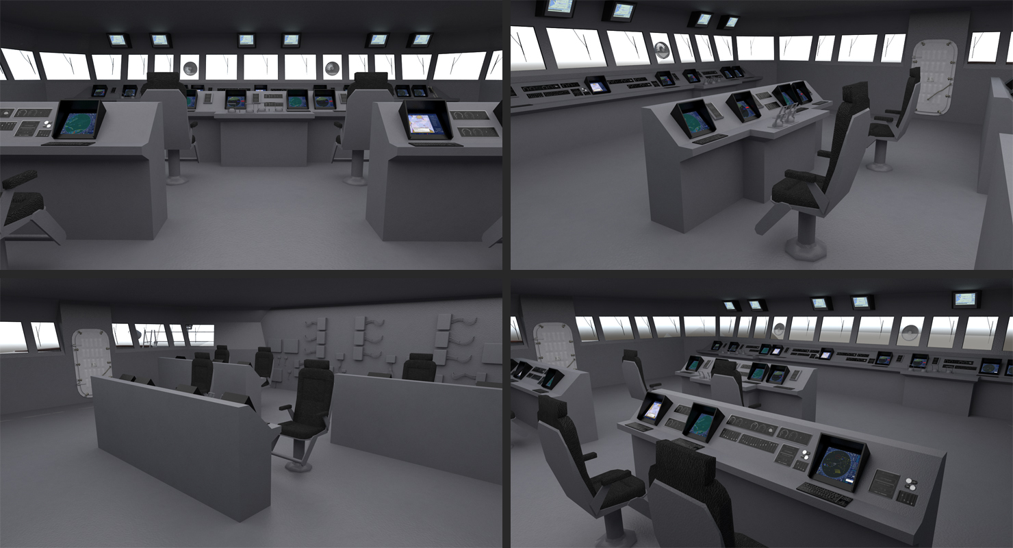 3D model Arleigh Burke Destroyer Decatur DDG 73 Rigged