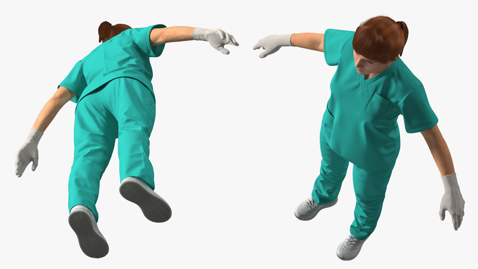 Female Doctor Character Fur 3D