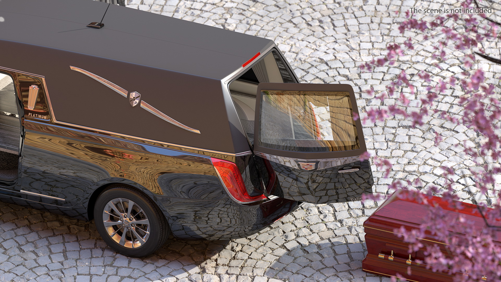 Cadillac Platinum Phoenix Hearse 2019 Rigged 3D model