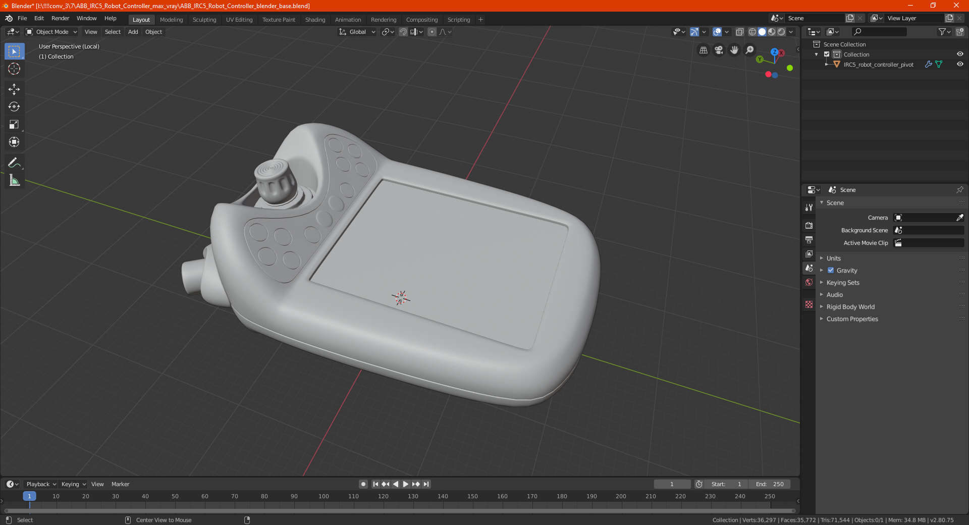 3D model ABB IRC5 Robot Controller