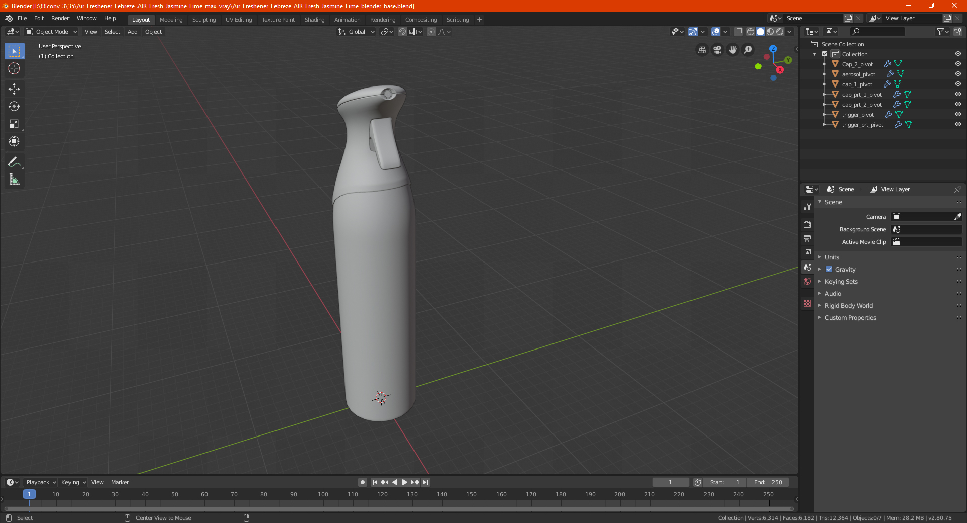 3D model Air Freshener Ocean Spray