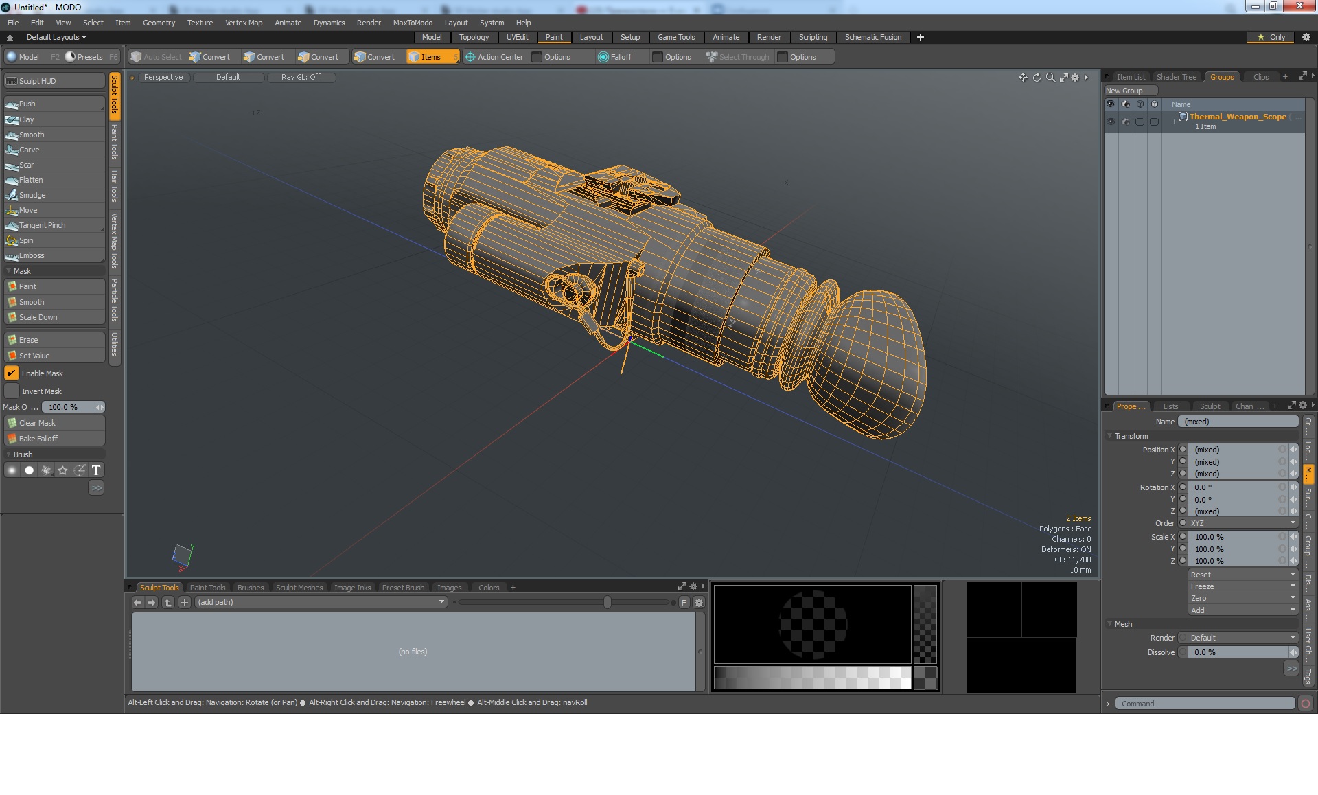 3D model Thermal Weapon Scope