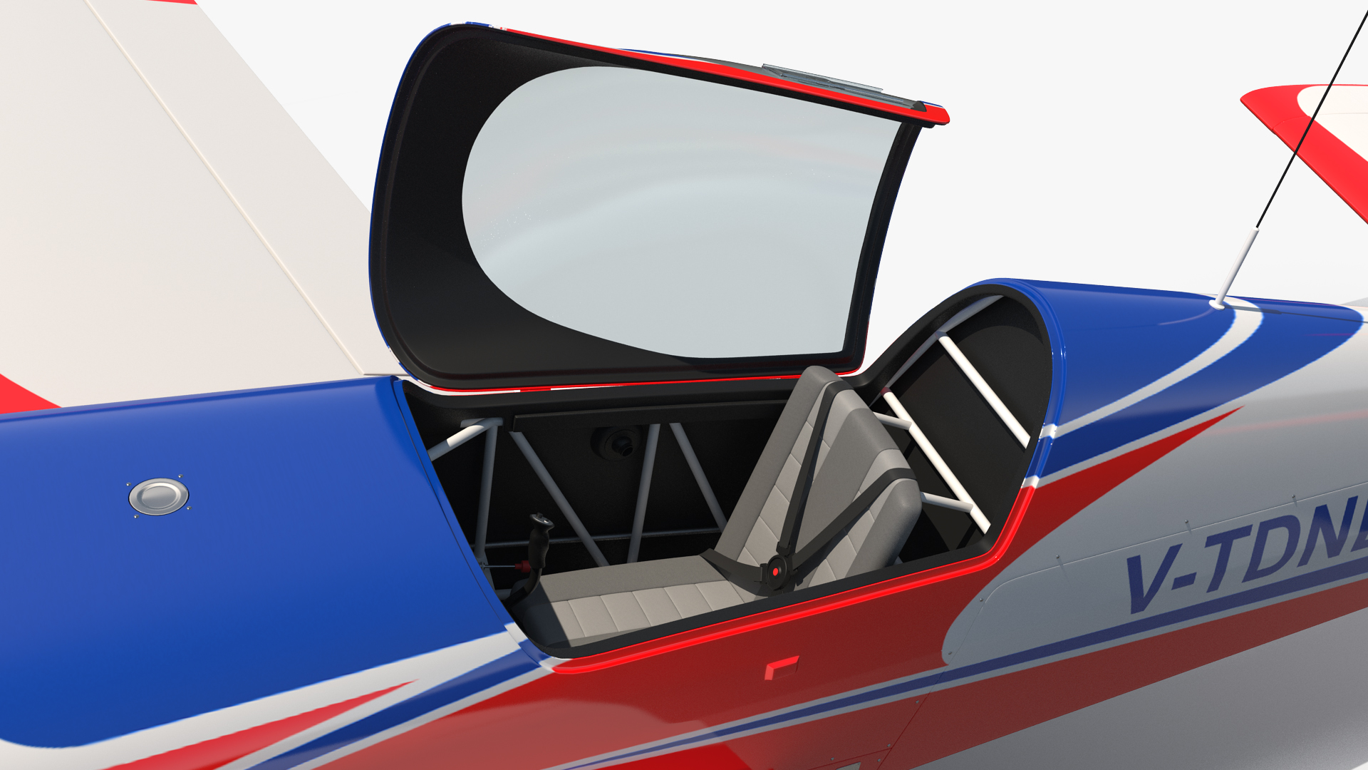 Aerobatic Monoplane Extra EA-300 Rigged 3D model