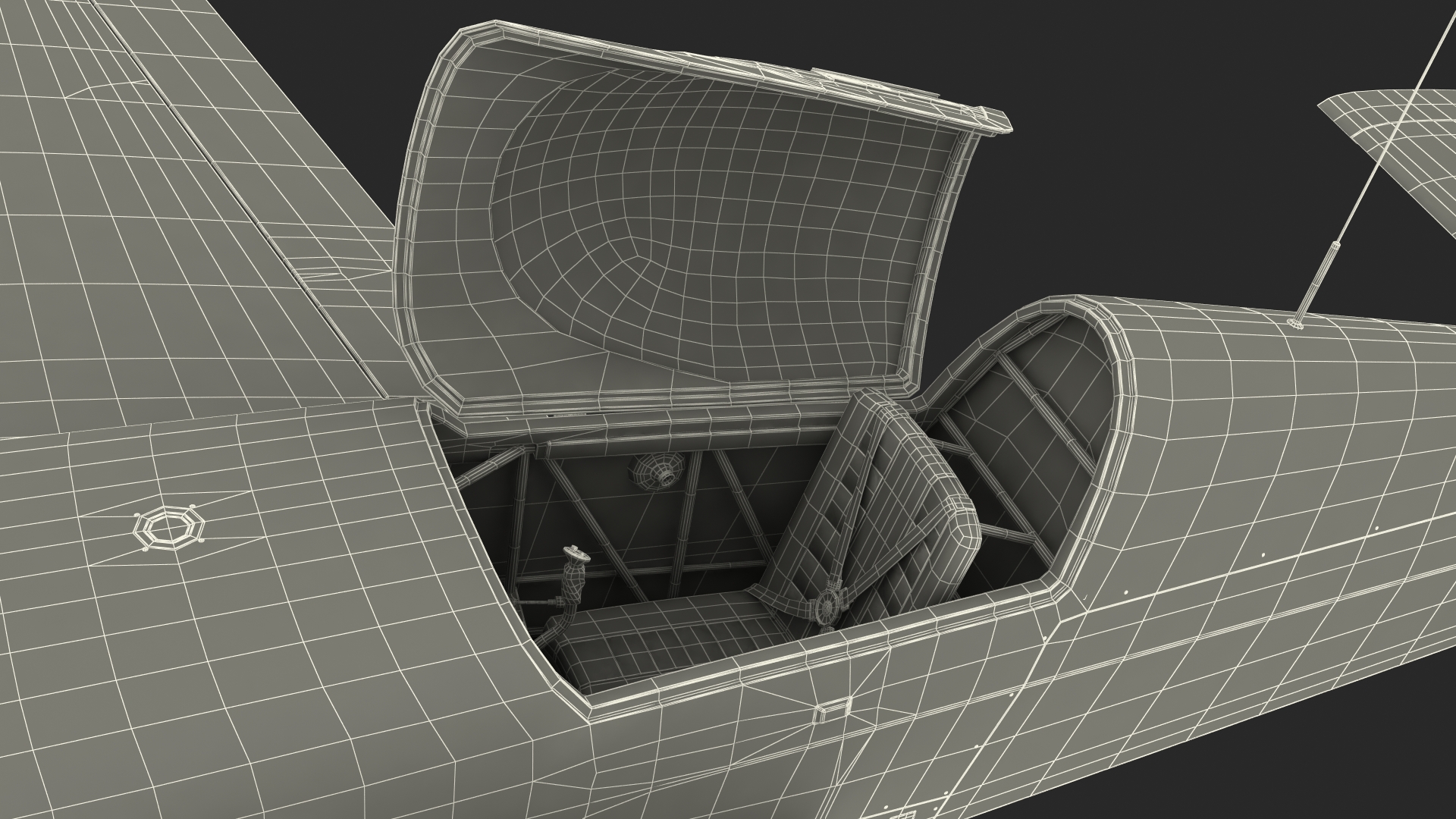 Aerobatic Monoplane Extra EA-300 Rigged 3D model