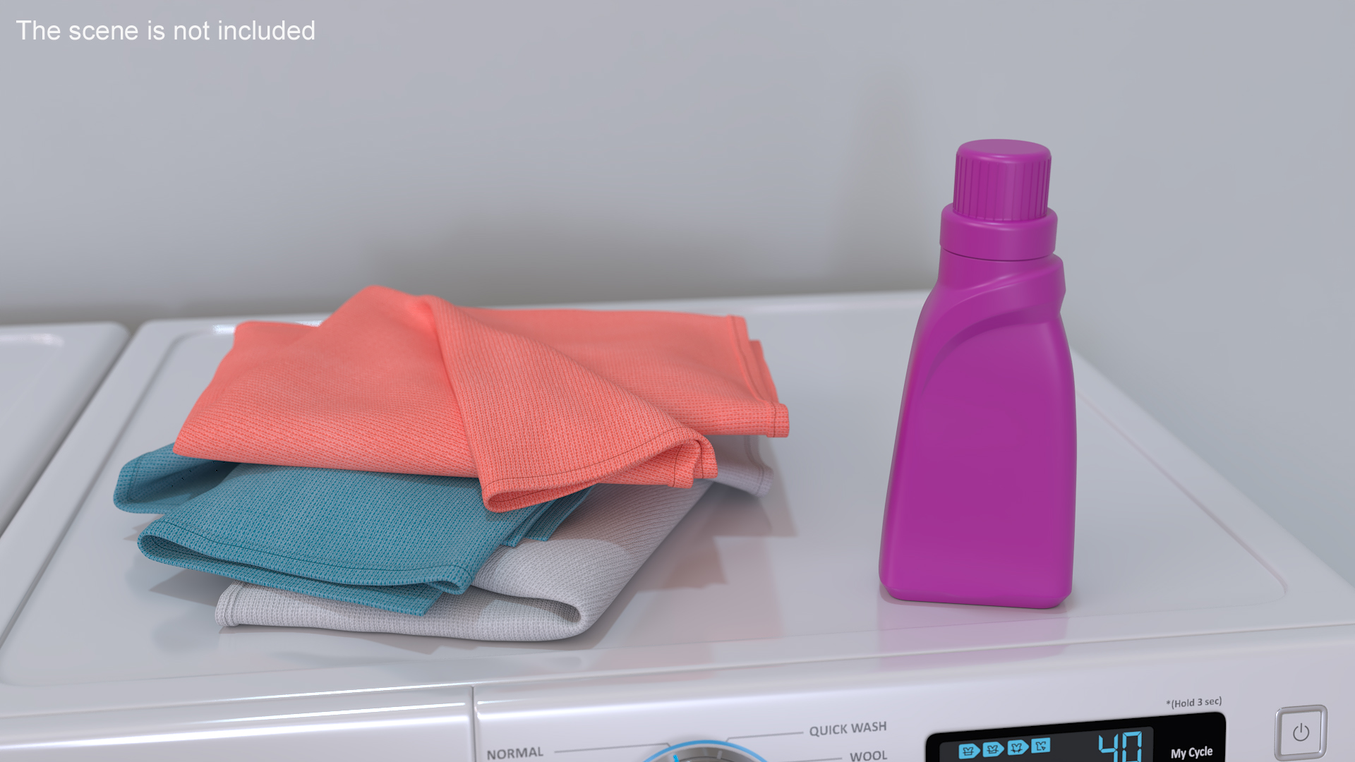 3D Household Chemicals Bottle Pink