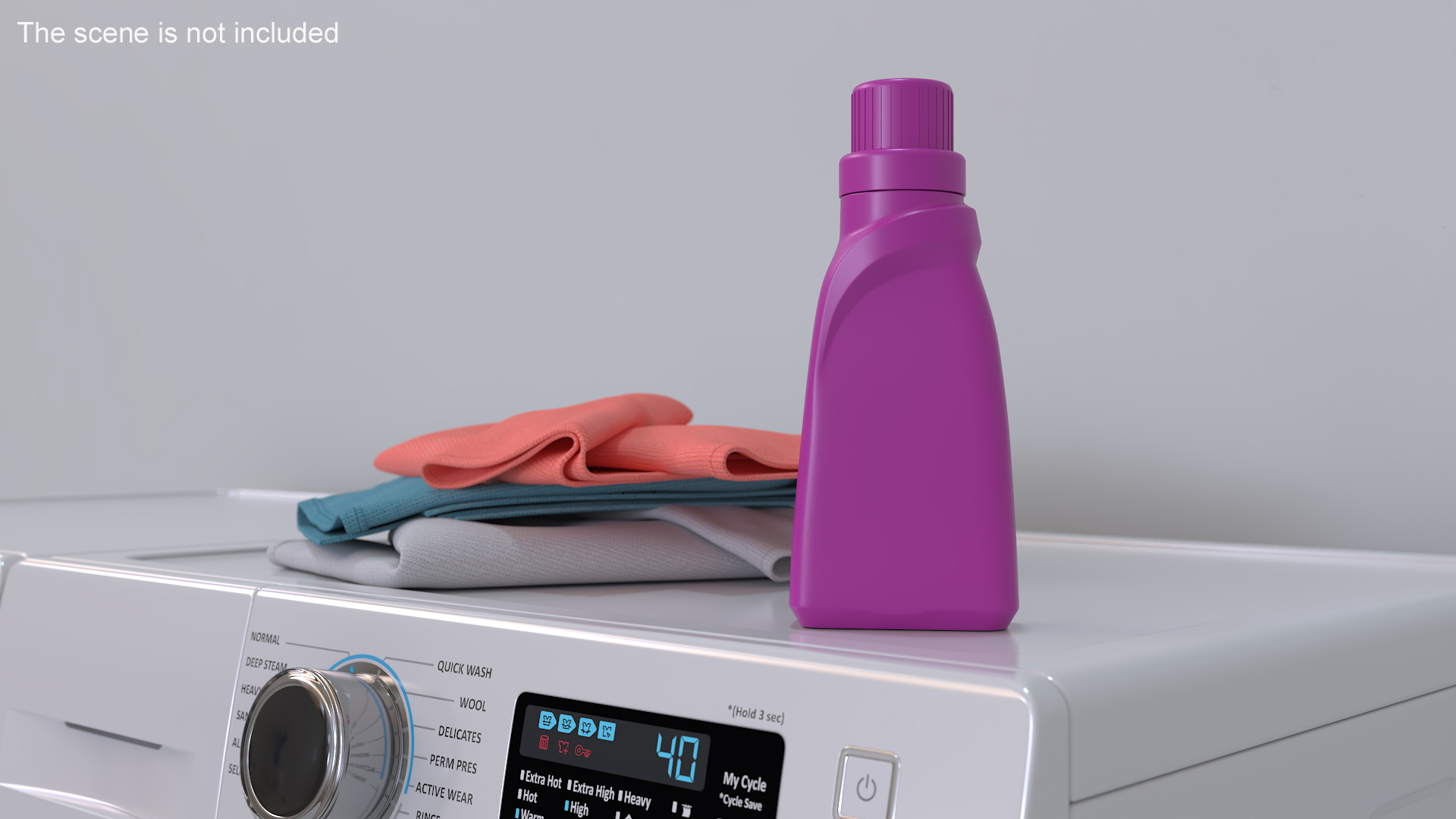 3D Household Chemicals Bottle Pink