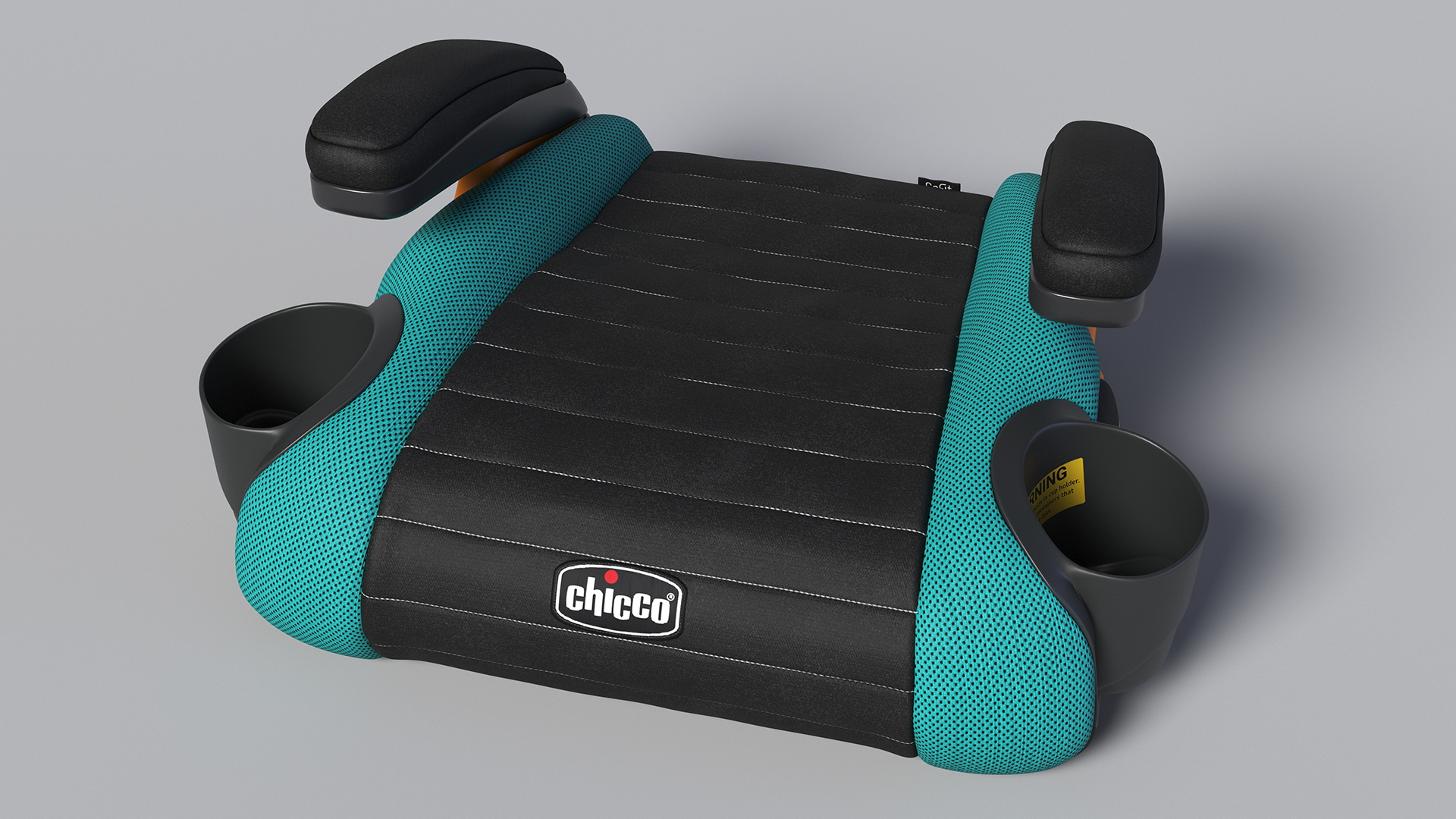 Backless Booster Car Seat Chicco Blue 3D