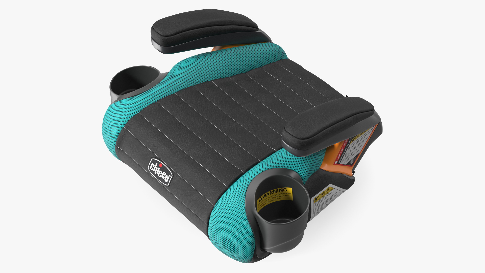Backless Booster Car Seat Chicco Blue 3D