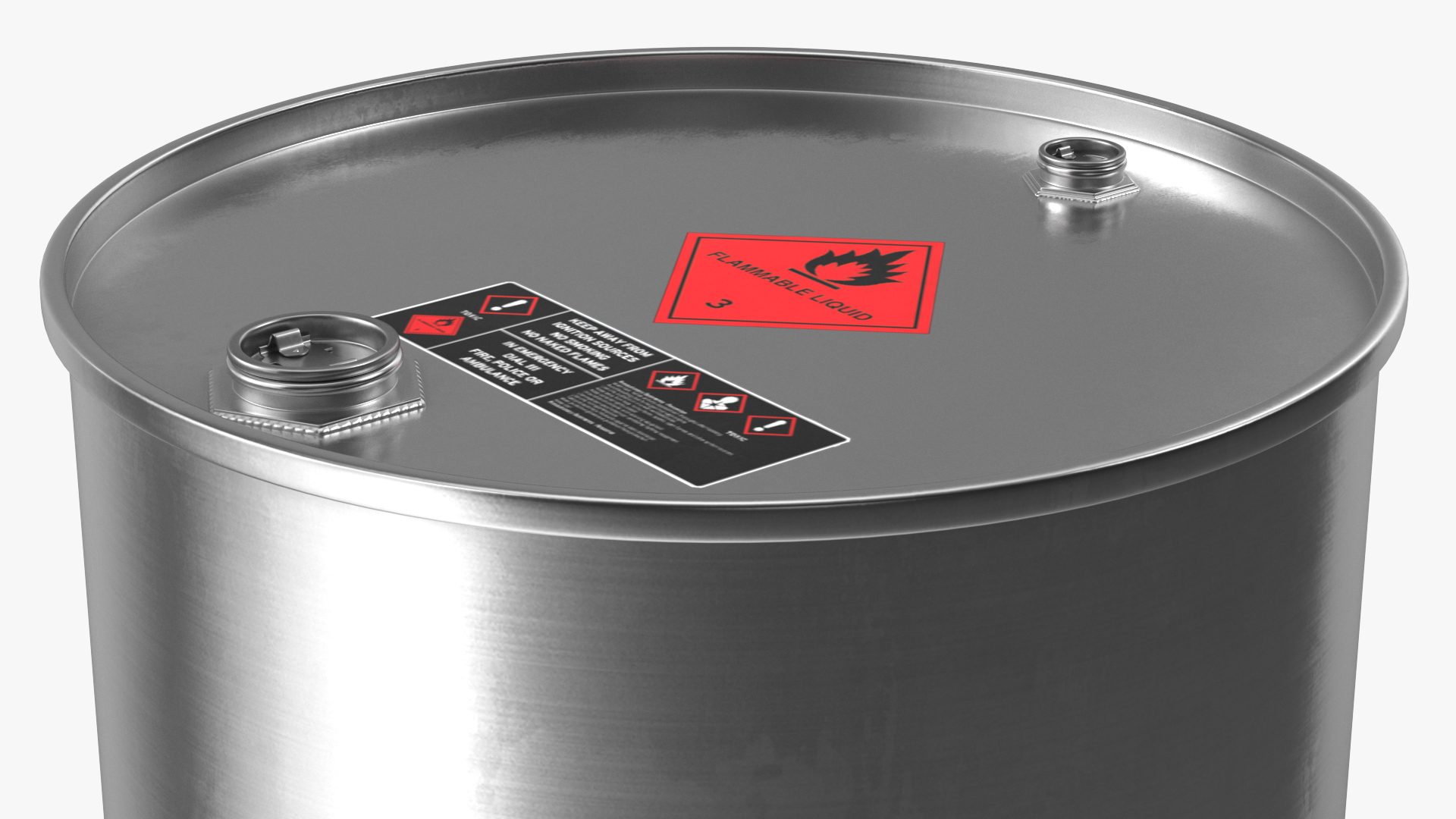 3D model Ethanol Metal Barrel