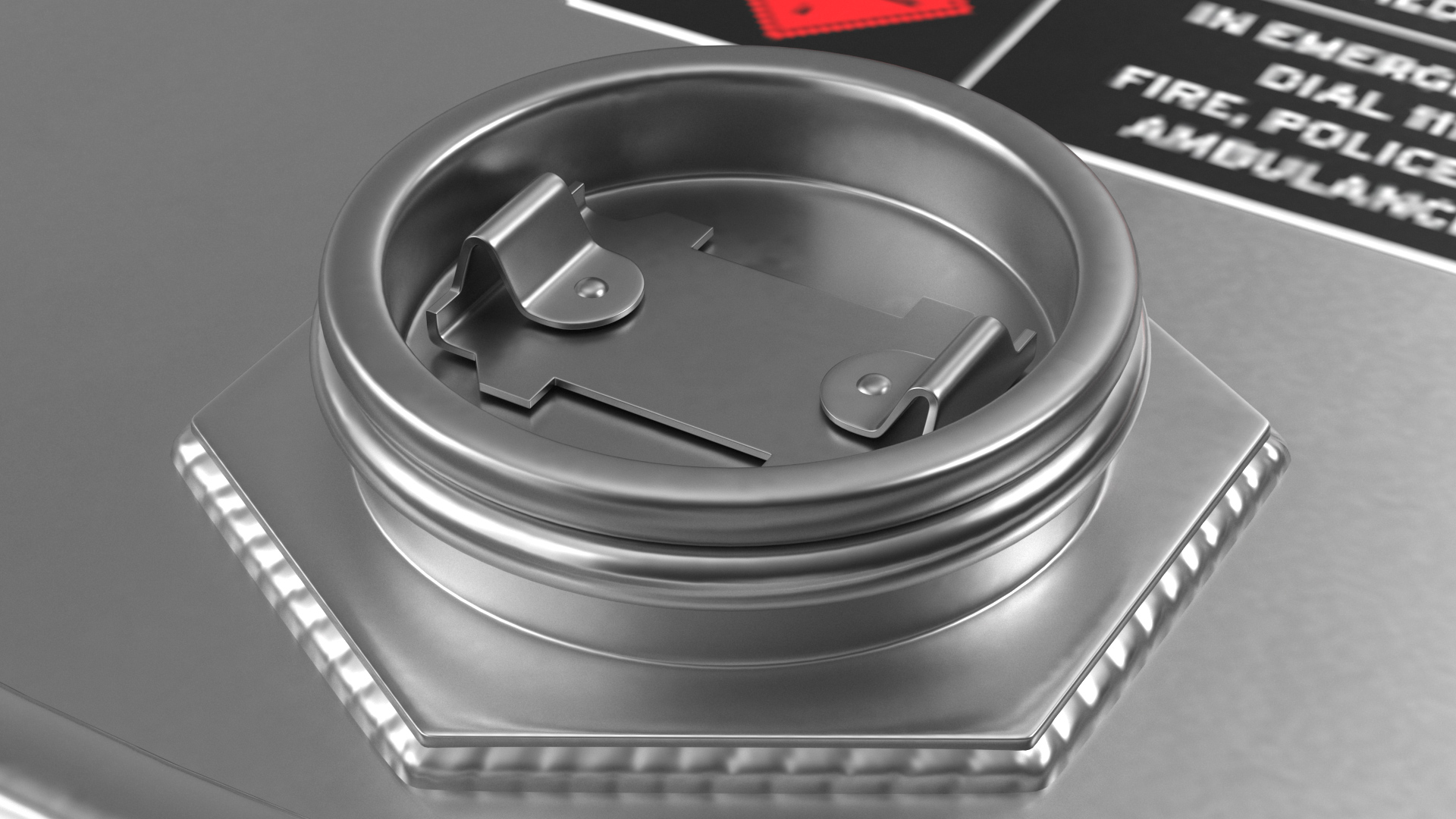 3D model Ethanol Metal Barrel
