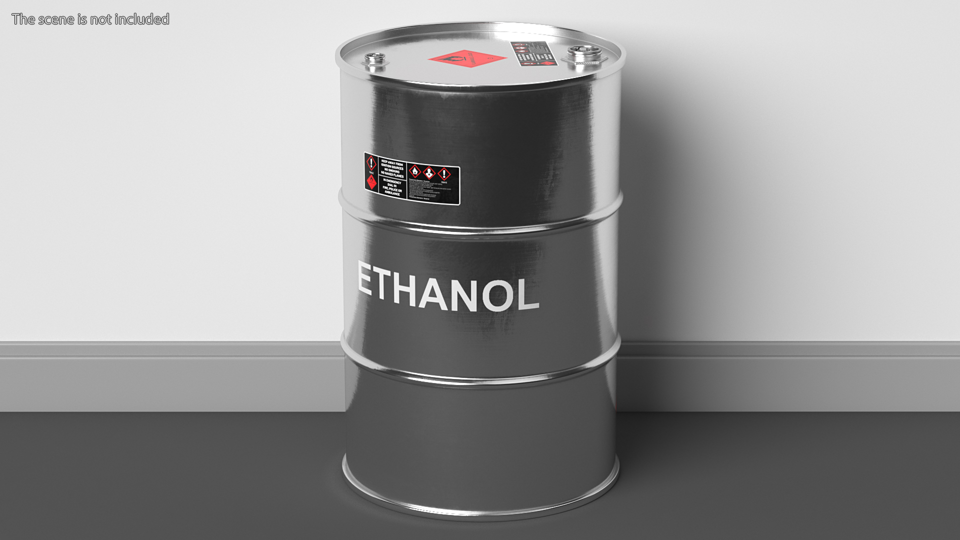 3D model Ethanol Metal Barrel