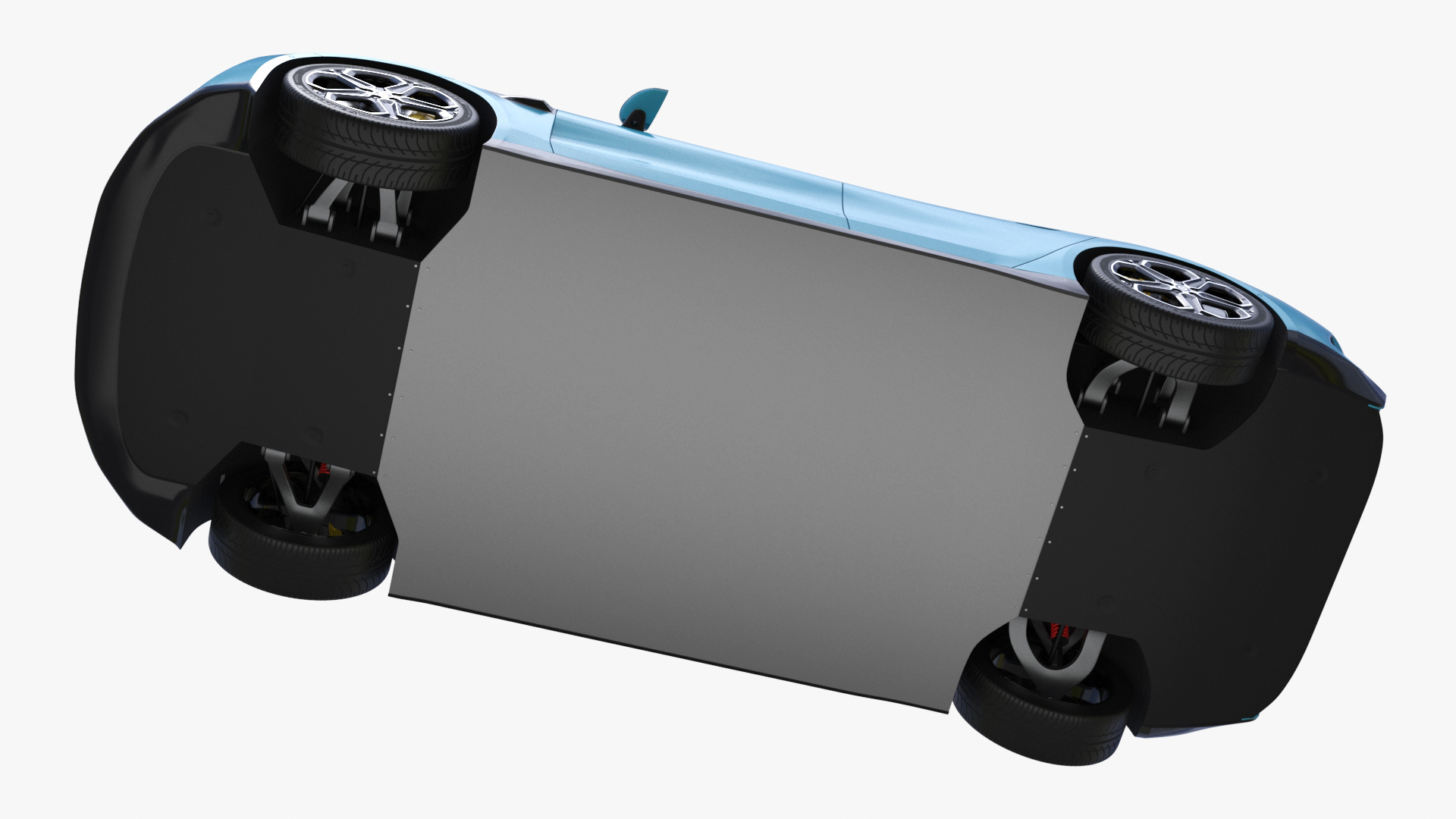 3D model Electric Car Xiaomi SU7 EV Car 2023 Aqua Blue