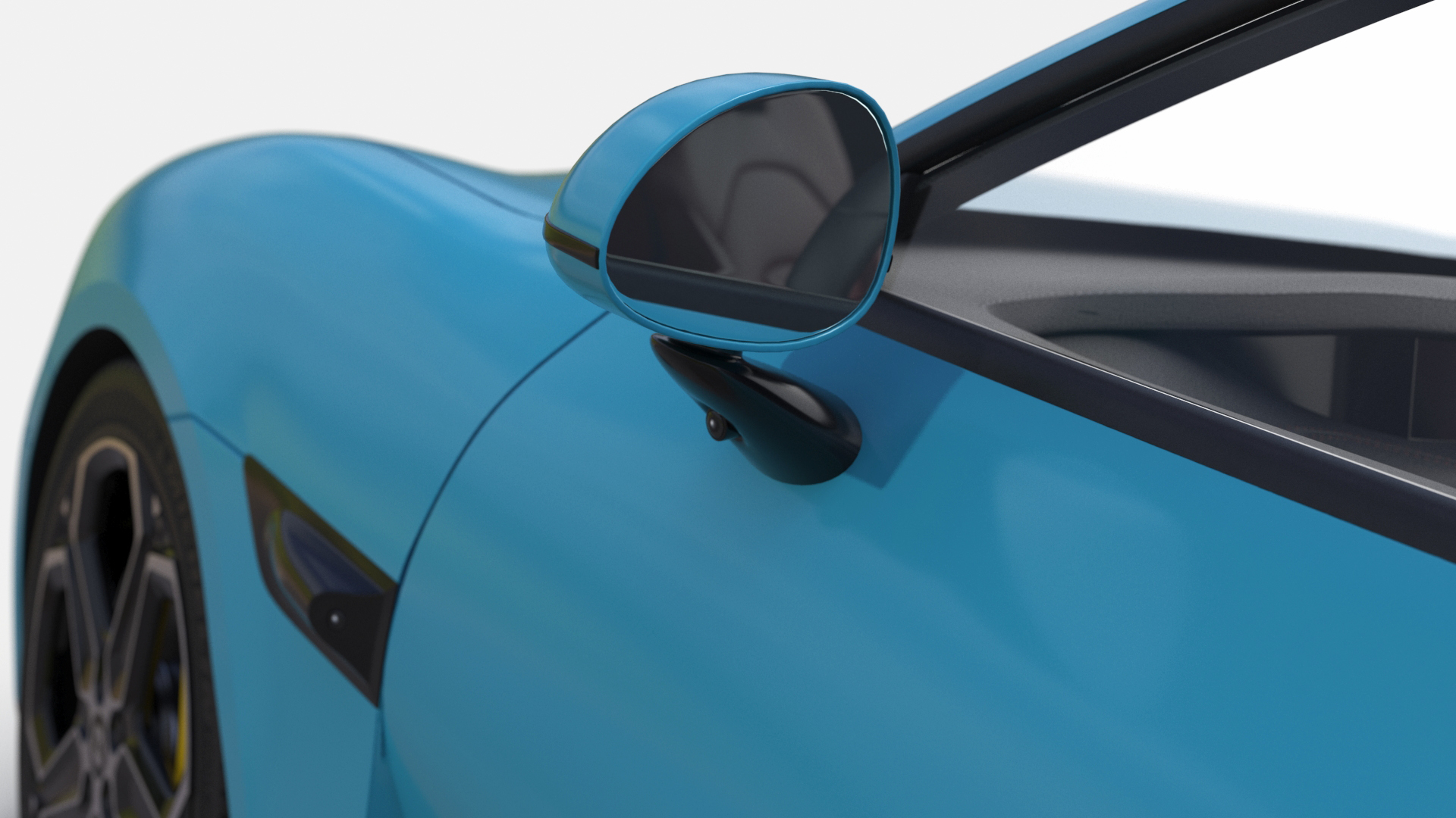 3D model Electric Car Xiaomi SU7 EV Car 2023 Aqua Blue