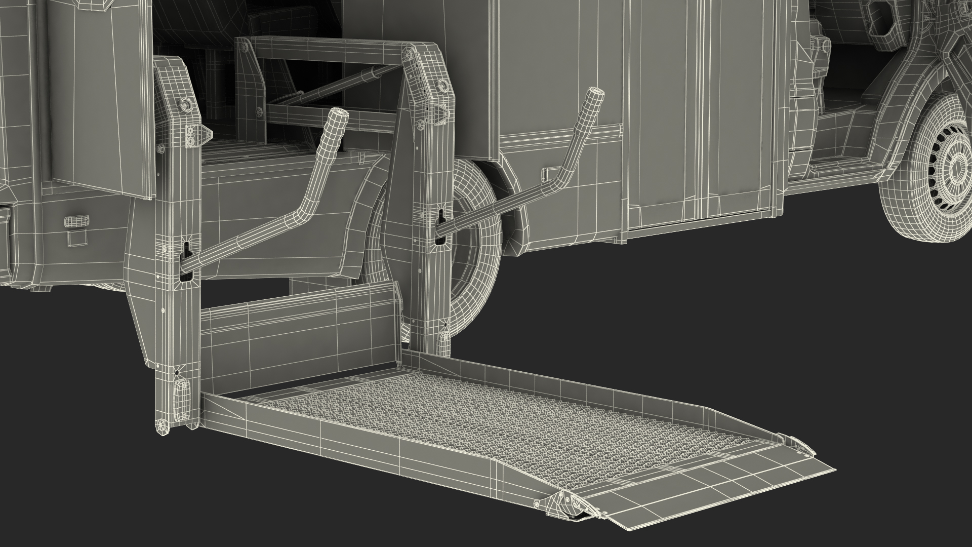 Passenger Shuttle Bus Rigged for Cinema 4D 3D