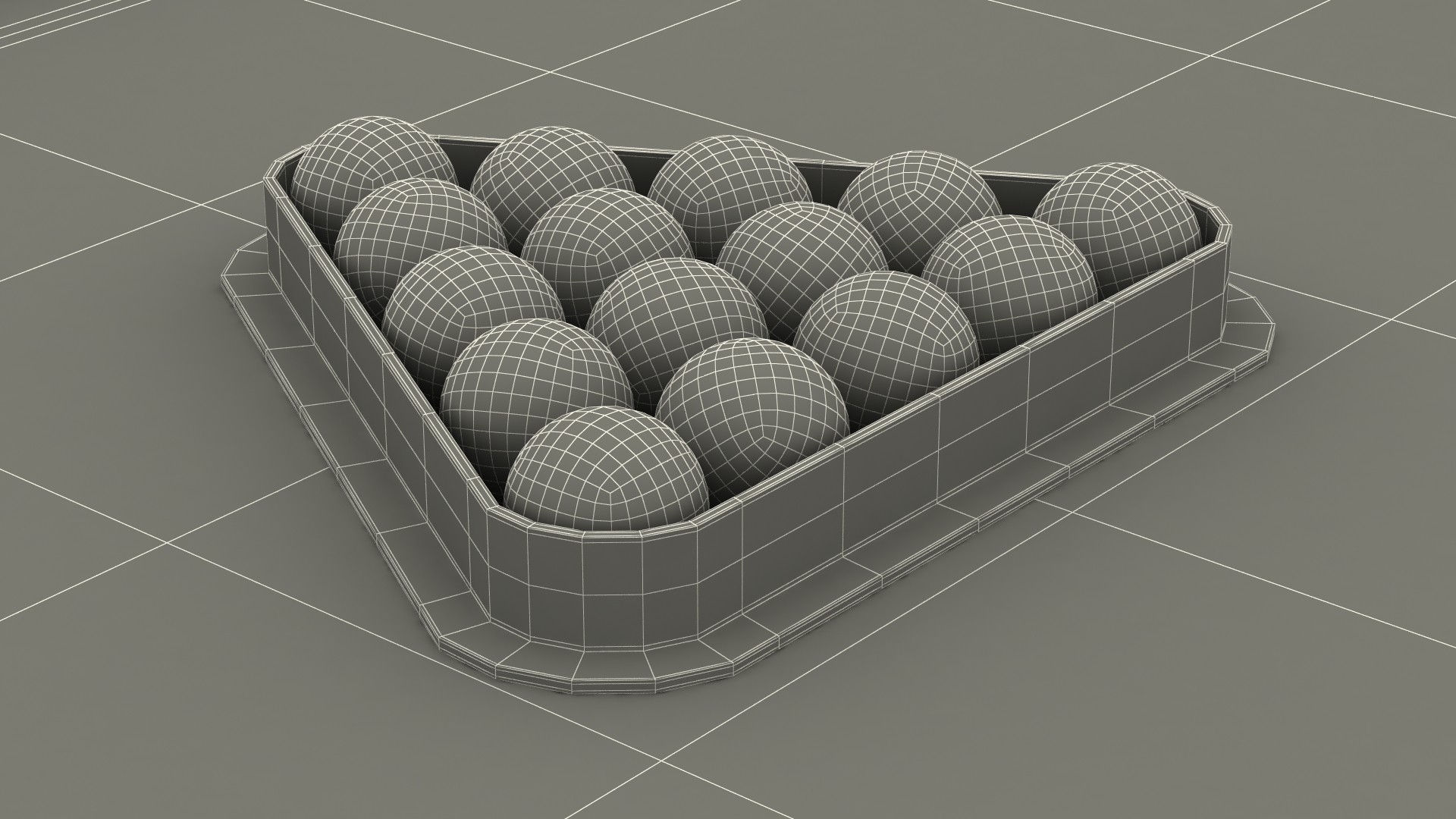 Billiard Table with Cues and Ball Set 3D