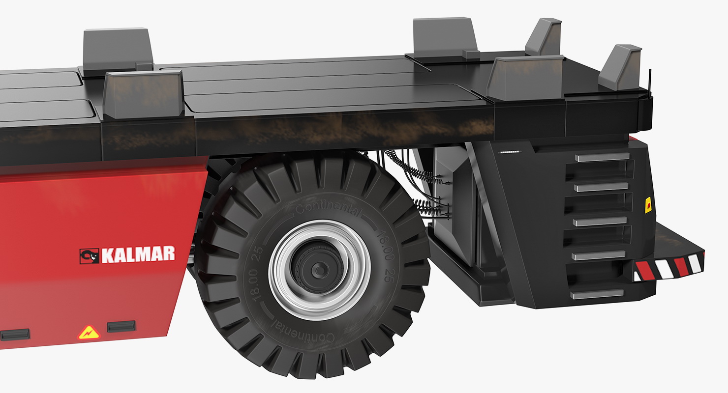 3D Electric AGV Trailer Kalmar FastCharge model