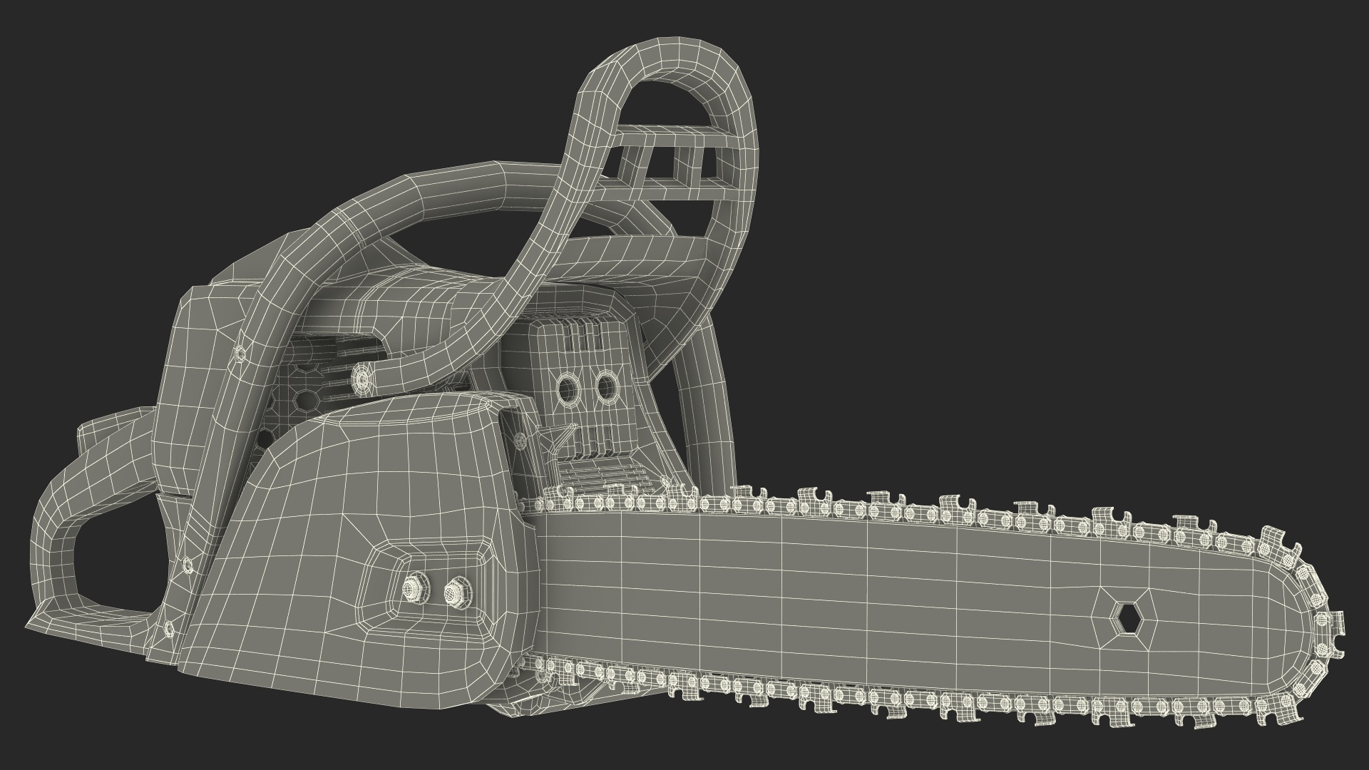 3D model Professional Gas Chainsaw