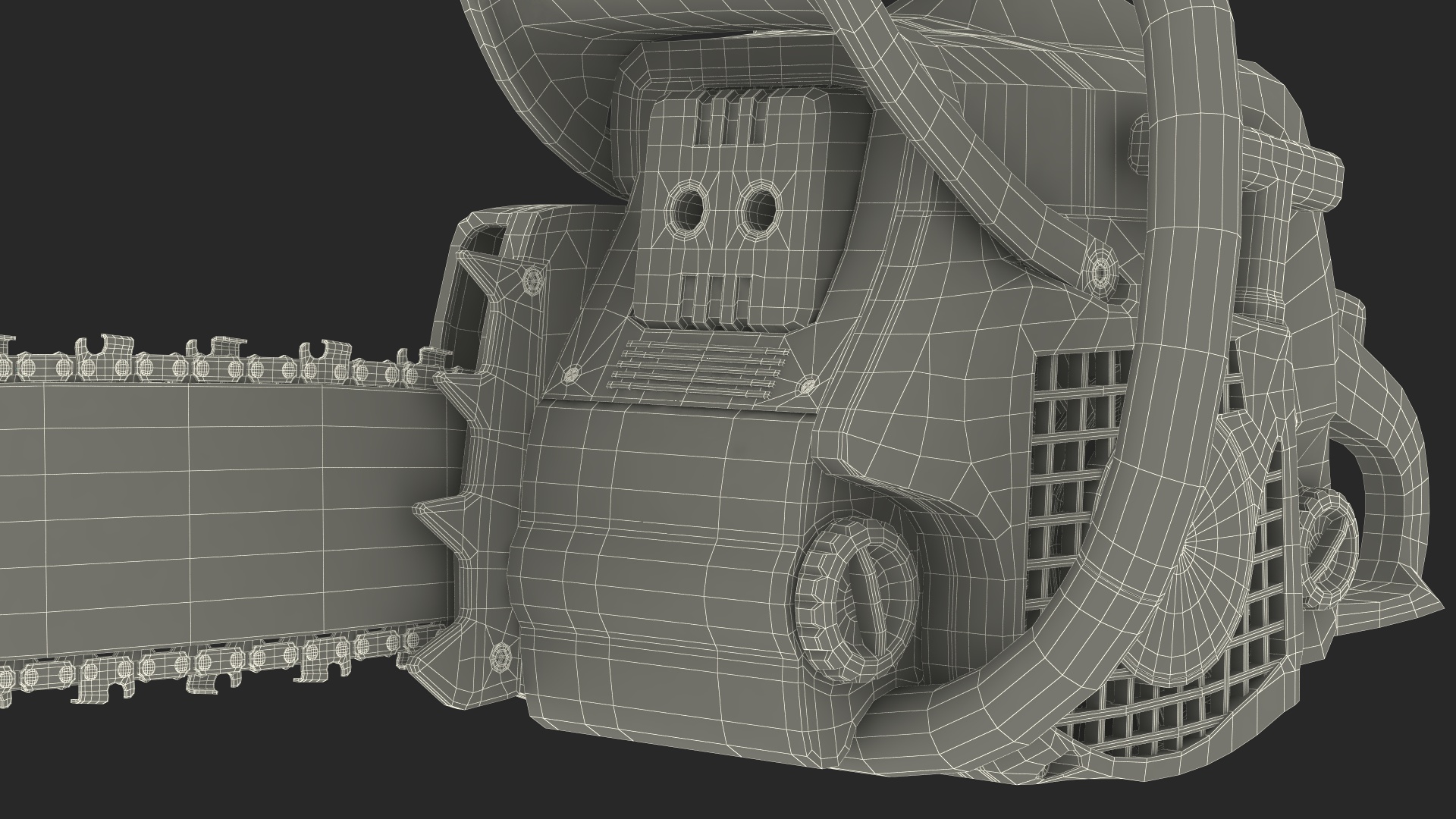 3D model Professional Gas Chainsaw