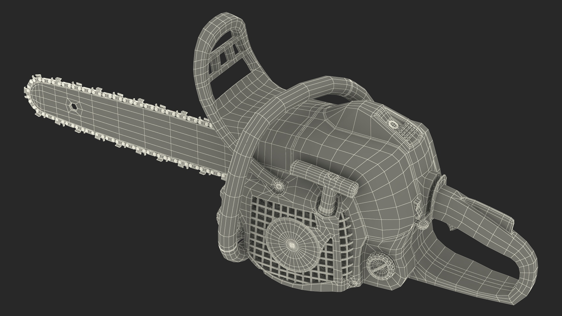 3D model Professional Gas Chainsaw
