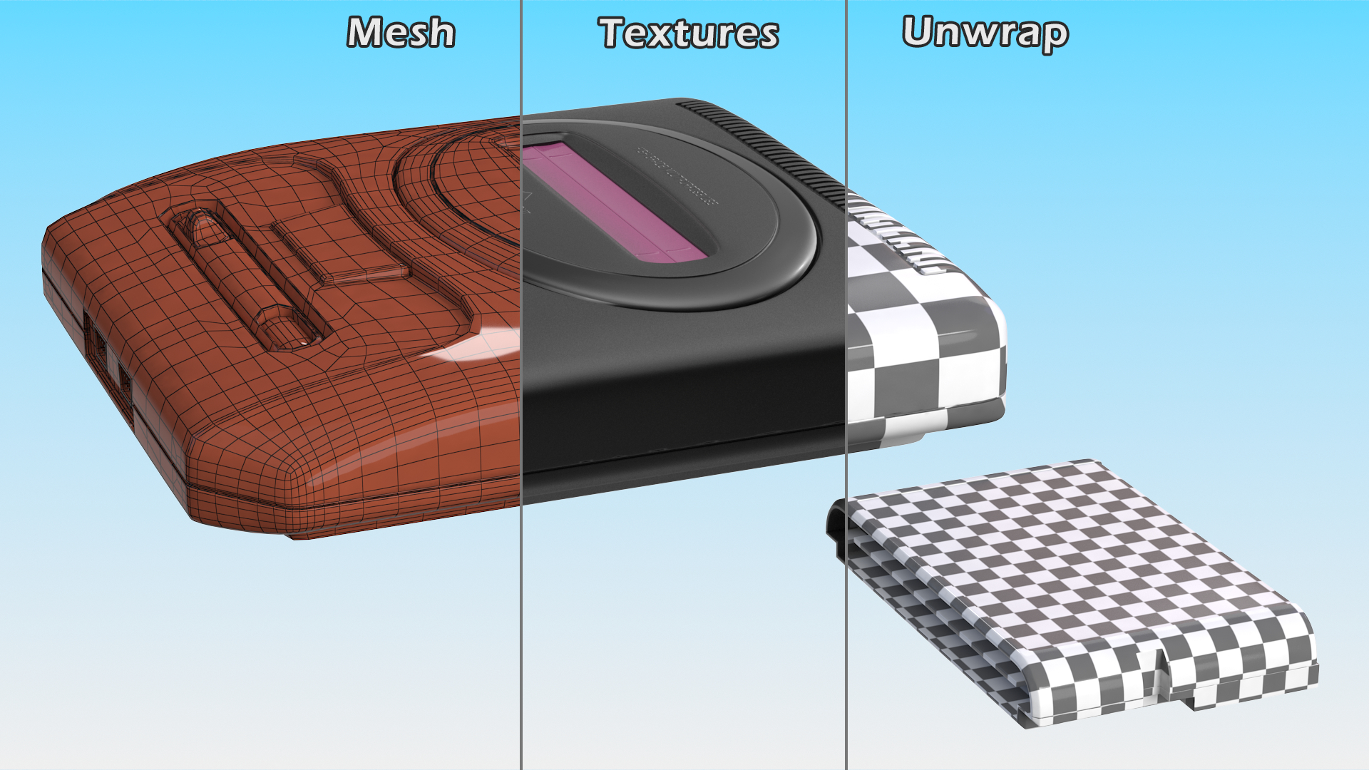 Sega Mega Drive Two 3D model