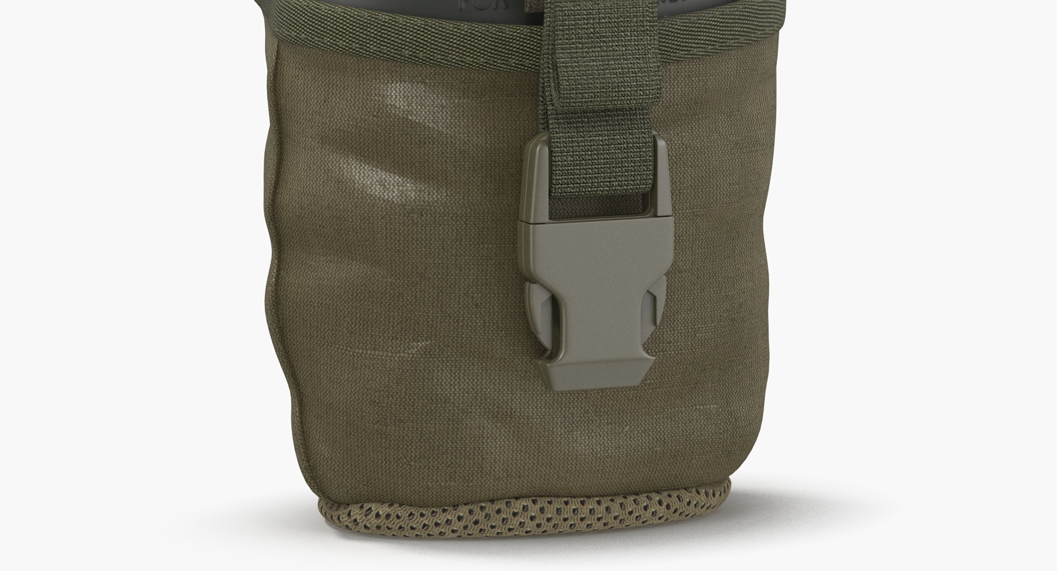 3D Outdoor Water Canteen Plastic Military model
