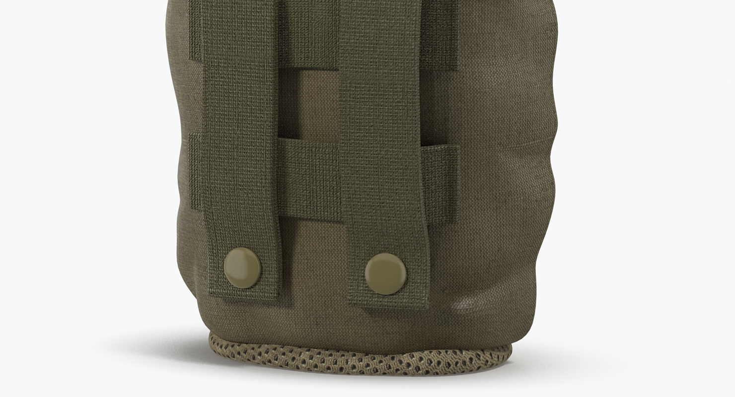 3D Outdoor Water Canteen Plastic Military model