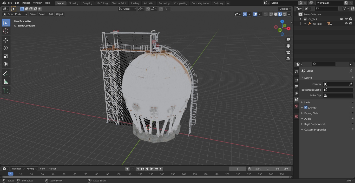 3D model Oil Tank