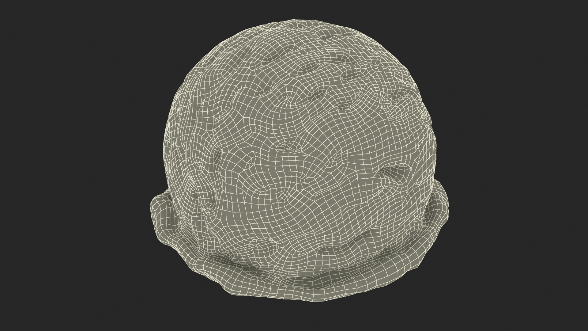 3D model Strawberry Ice Cream Ball