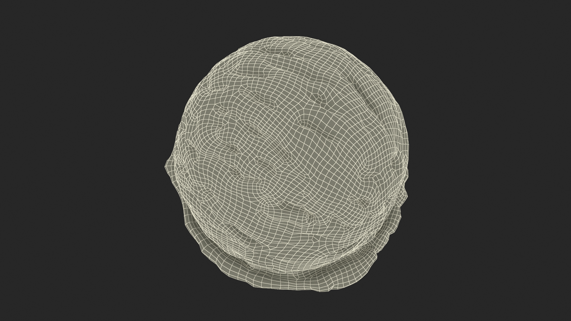 3D model Strawberry Ice Cream Ball