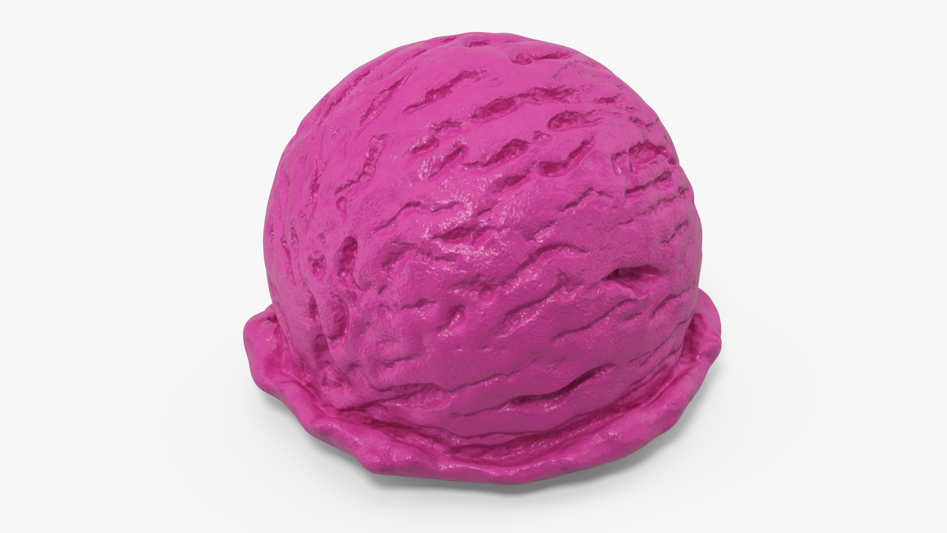 3D model Strawberry Ice Cream Ball