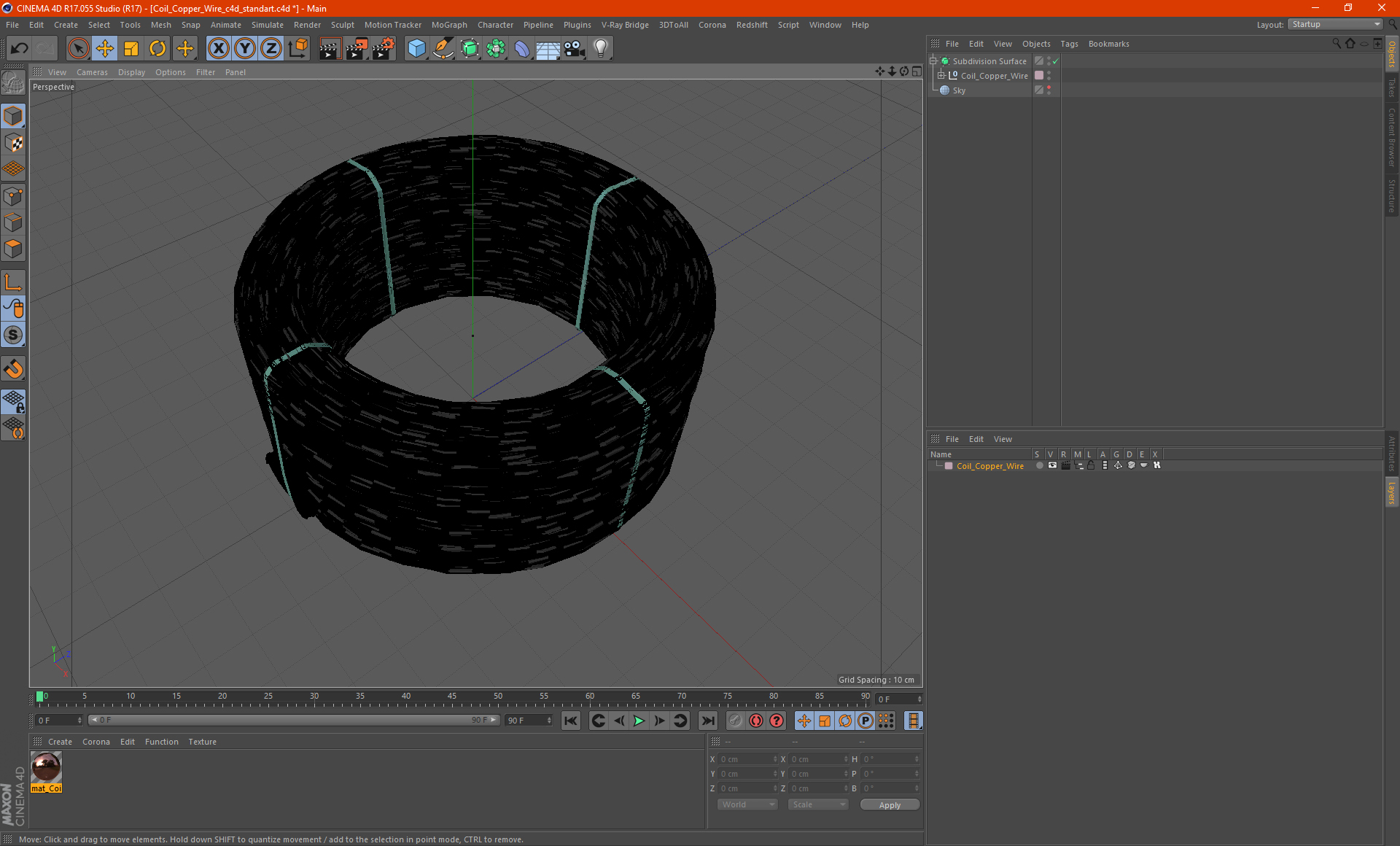 3D Coil Copper Wire