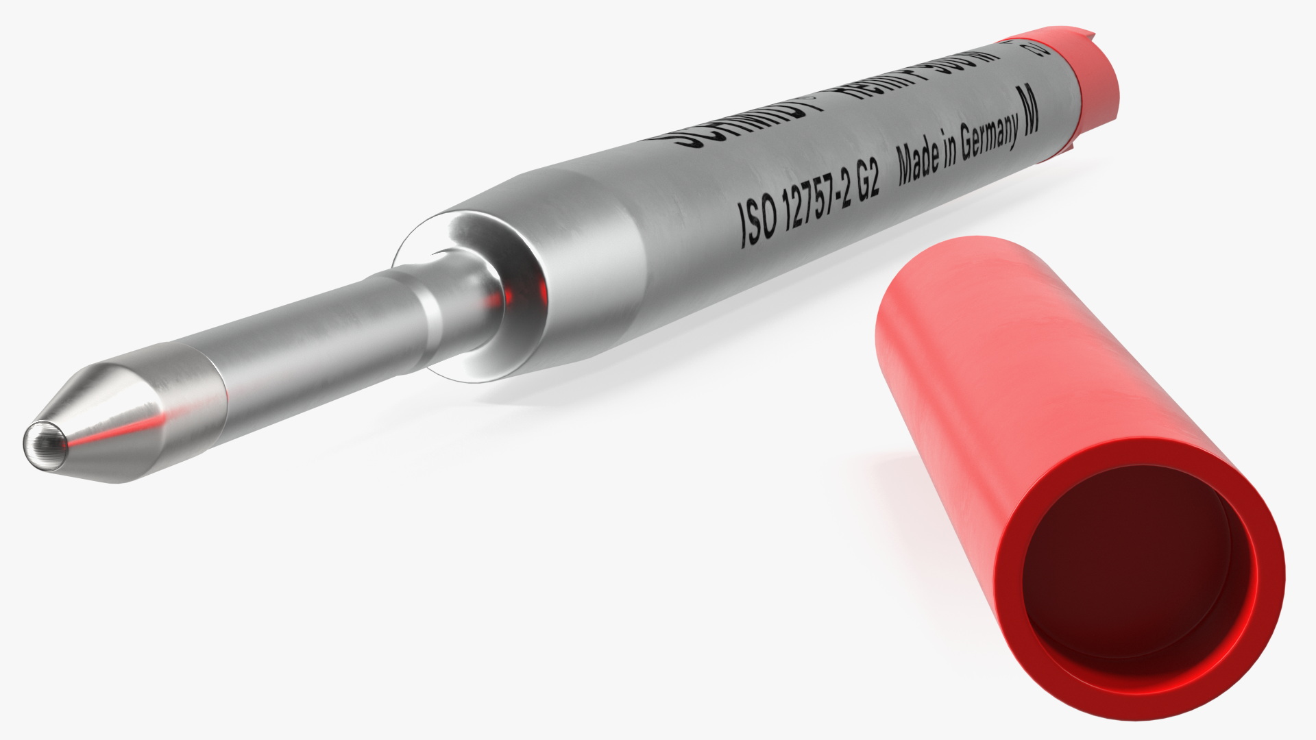 Red Ballpoint Pen Refill 3D model