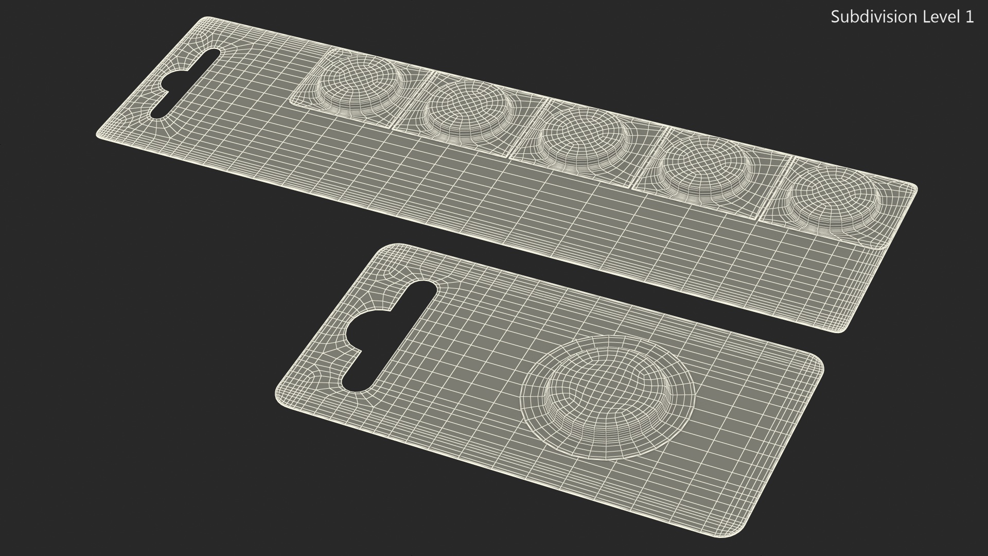 3D Coin Battery Blister Package model