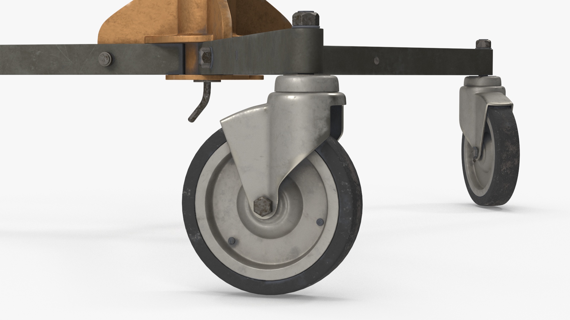 3D model Vintage Studio Spotlight on Stand Light is On