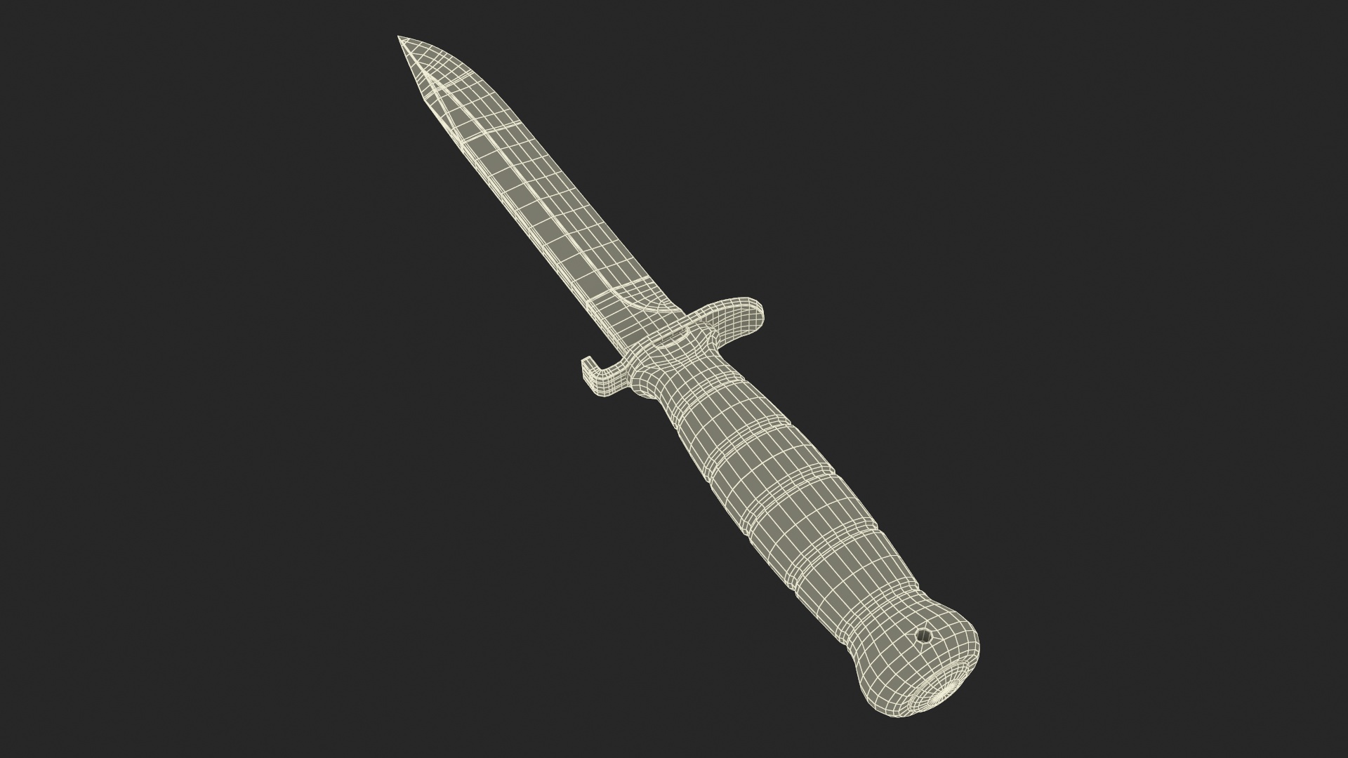 3D Tactical Combat Knife Glock FM 78 model
