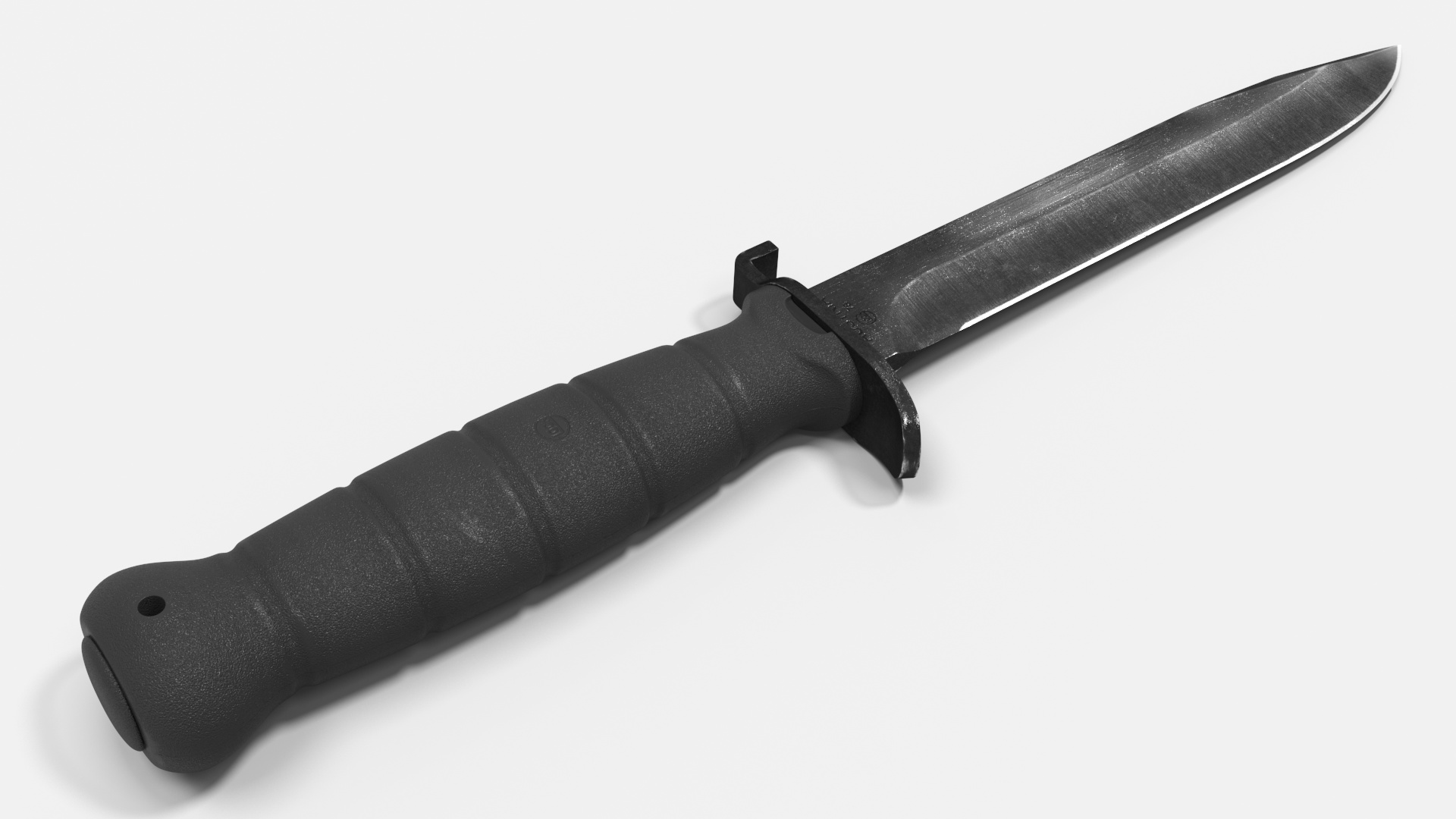3D Tactical Combat Knife Glock FM 78 model
