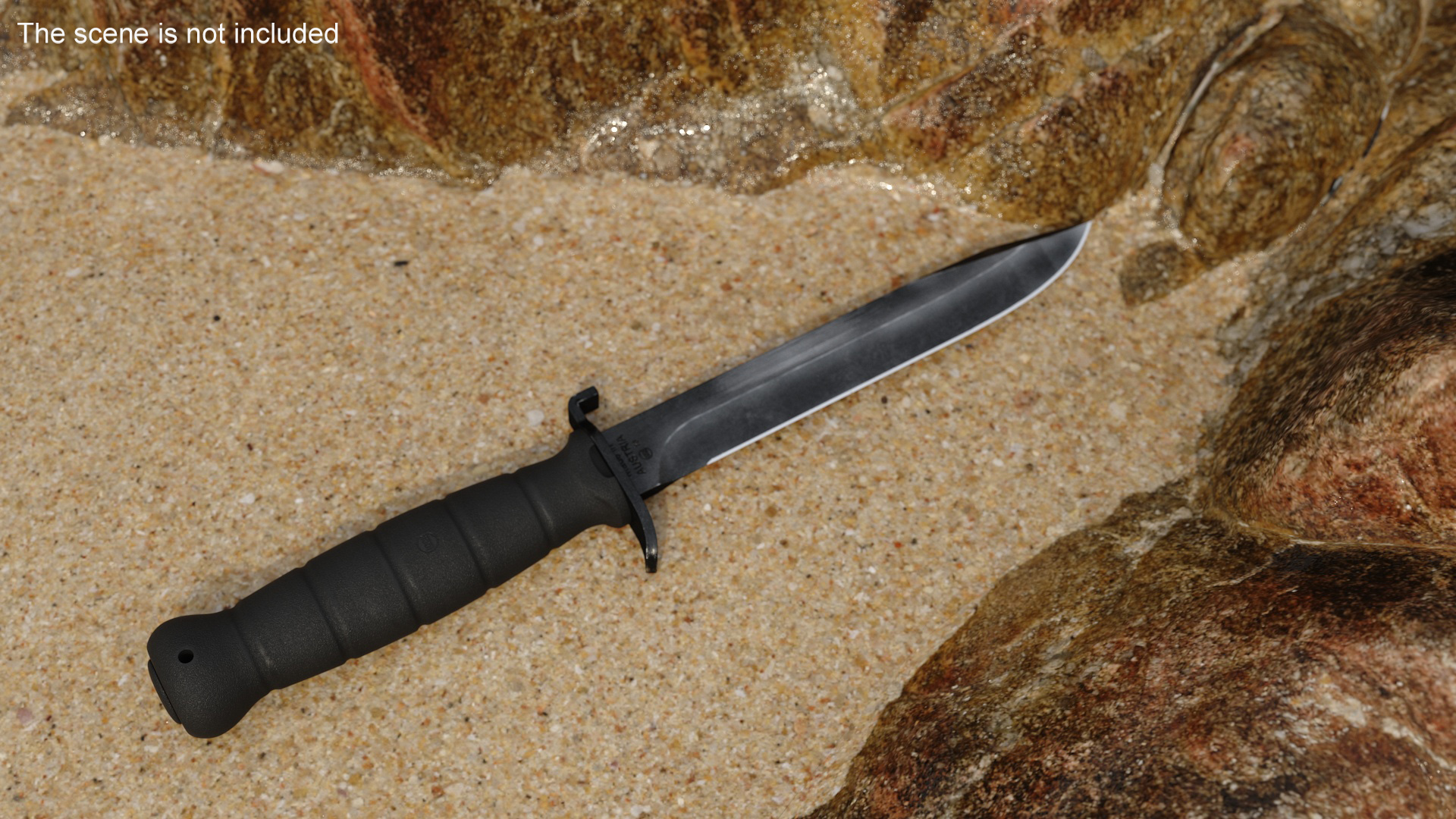 3D Tactical Combat Knife Glock FM 78 model