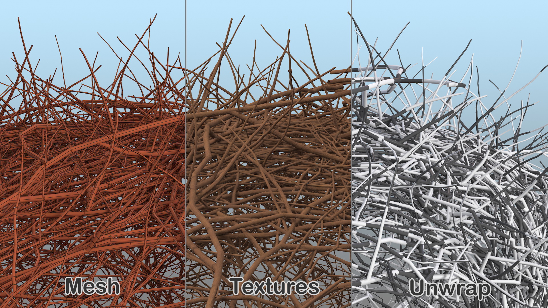 Branch Gazebo Shrub 3D model