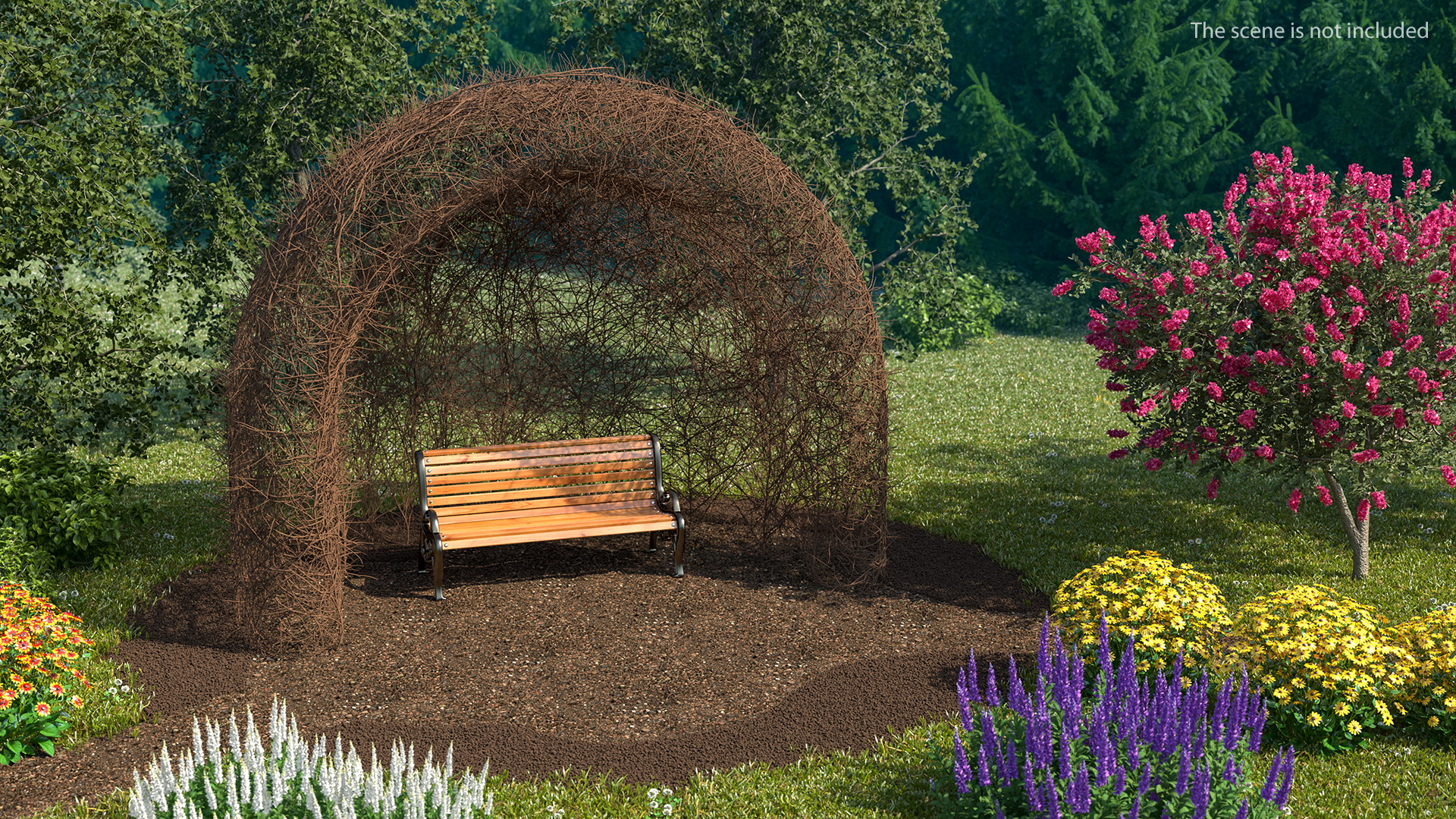 Branch Gazebo Shrub 3D model