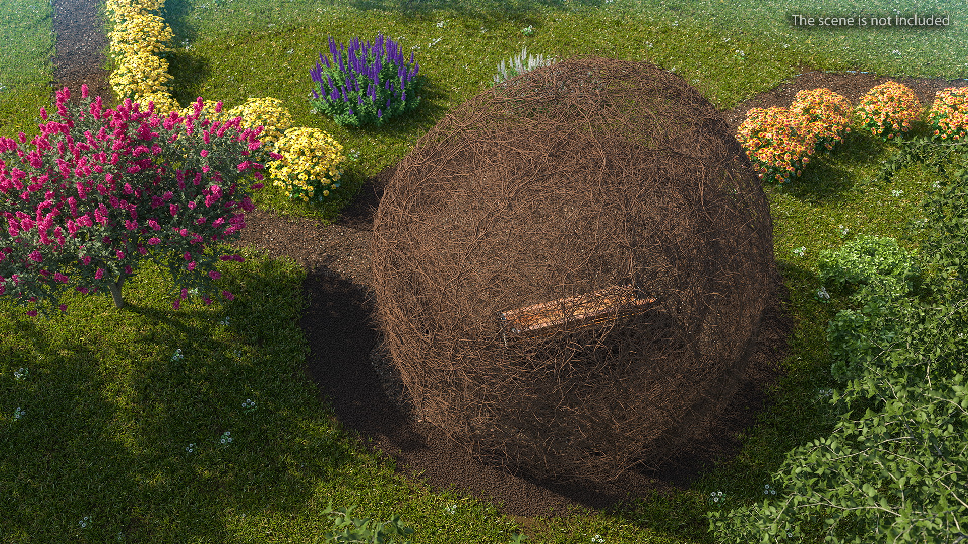 Branch Gazebo Shrub 3D model
