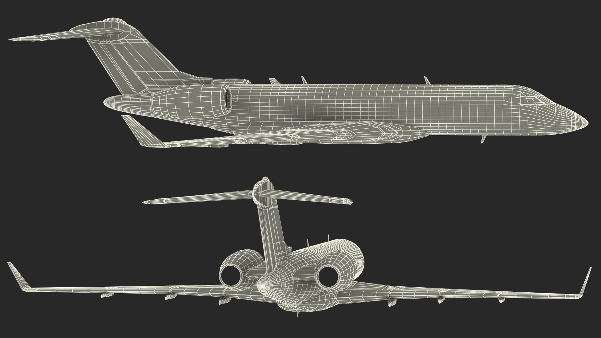 Bombardier Global 6000 Scale Model 3D model