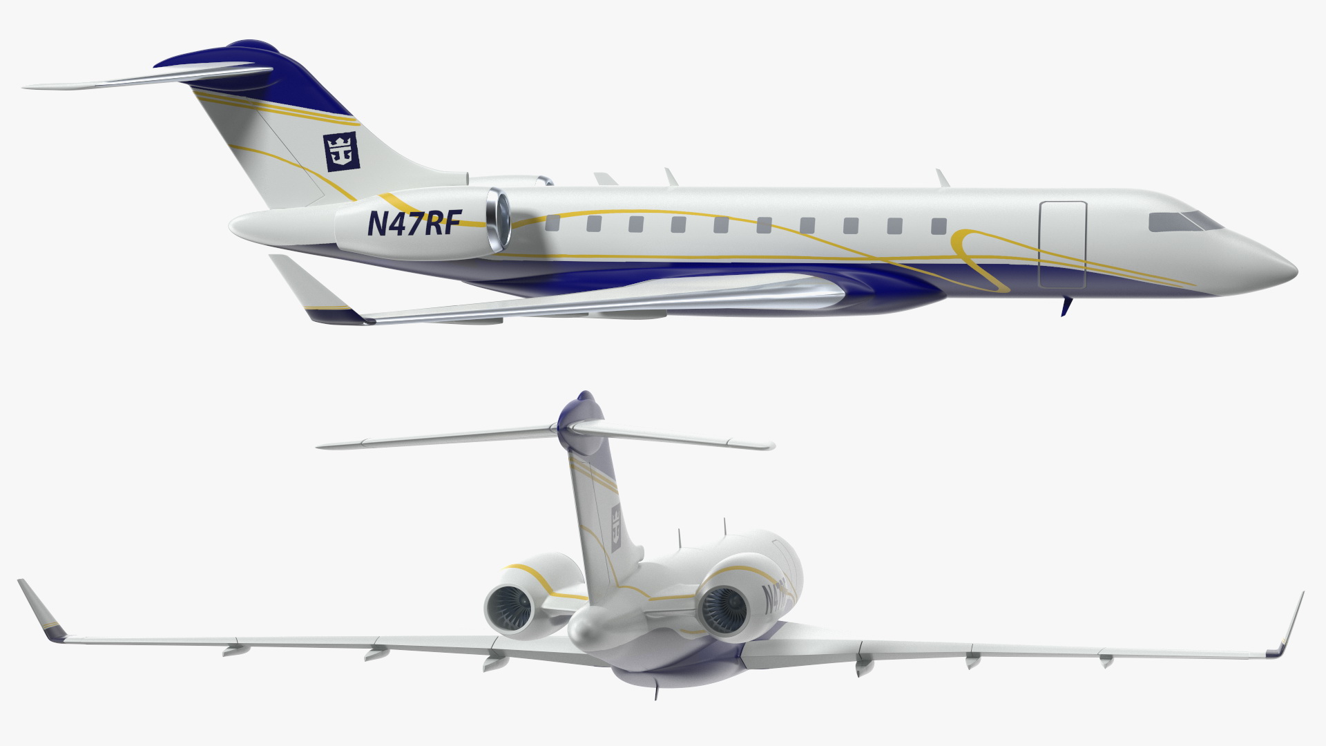 Bombardier Global 6000 Scale Model 3D model