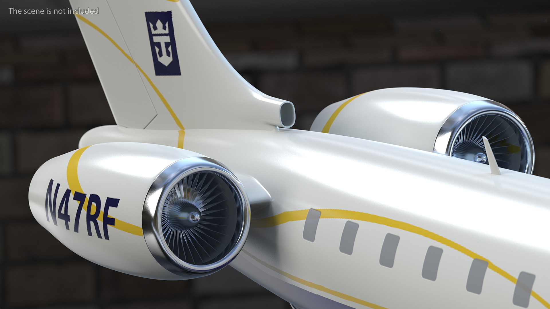 Bombardier Global 6000 Scale Model 3D model