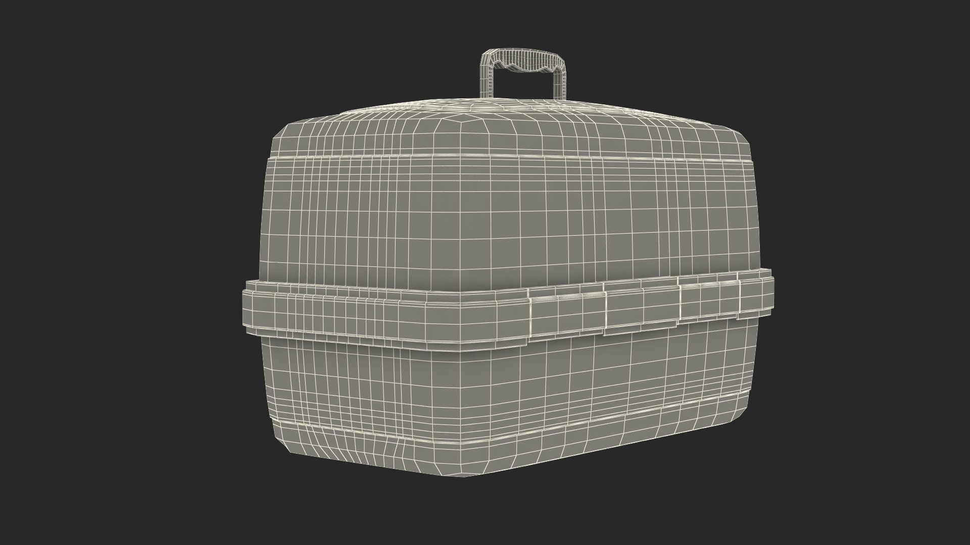 Chihuahua in the Pet Carrier with Fur 3D