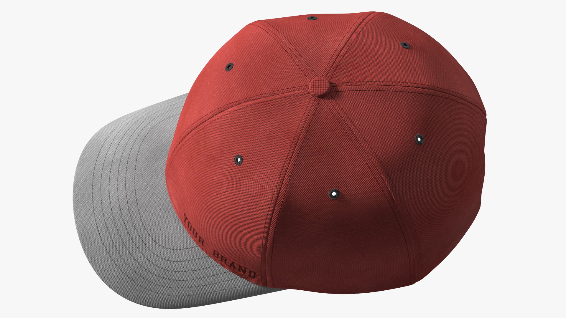 3D Cap Your Brand Red model