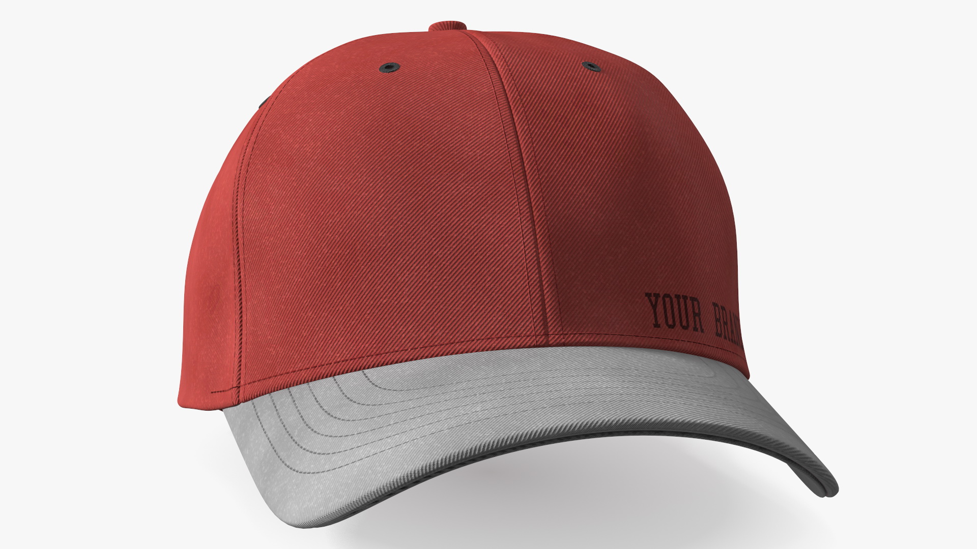 3D Cap Your Brand Red model